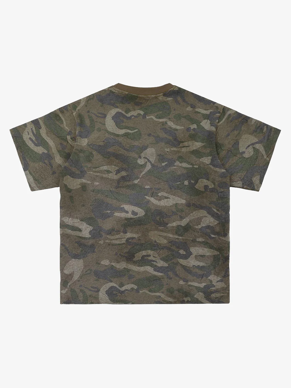 Camouflage Patchwork Graphic T-Shirt