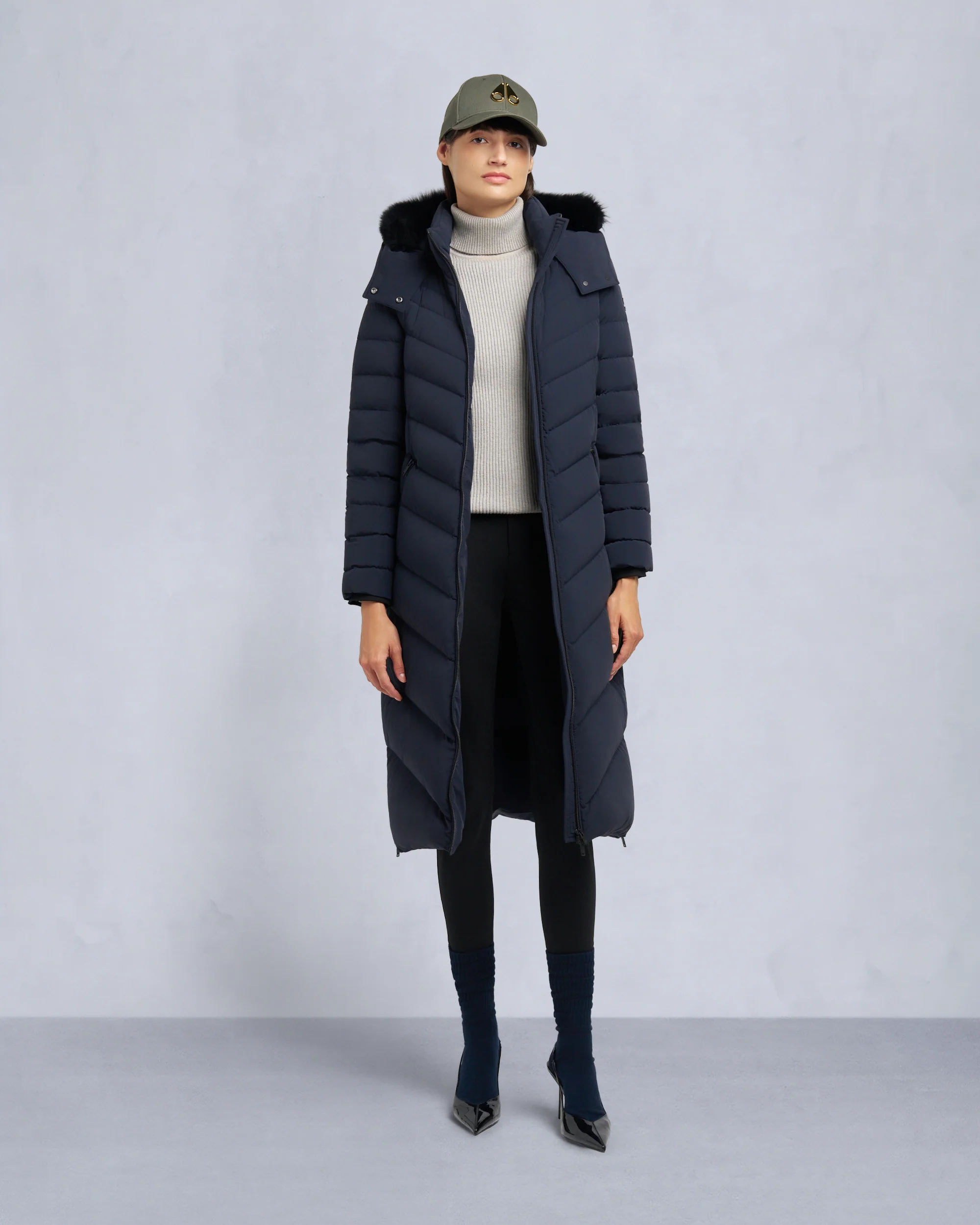 COOPER LAKE SHEARLING TRIM PARKA