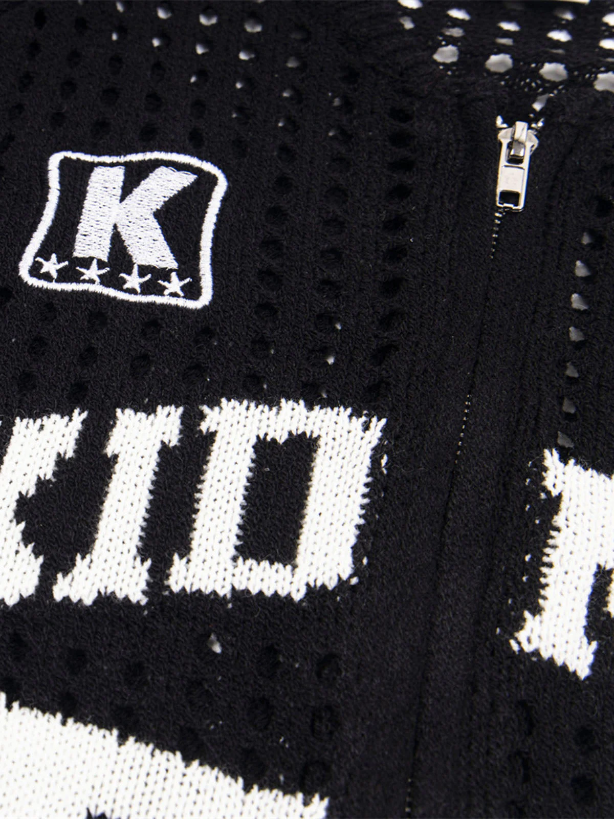 Mesh Zip-Up Sports Jersey Short Sleeve Shirt