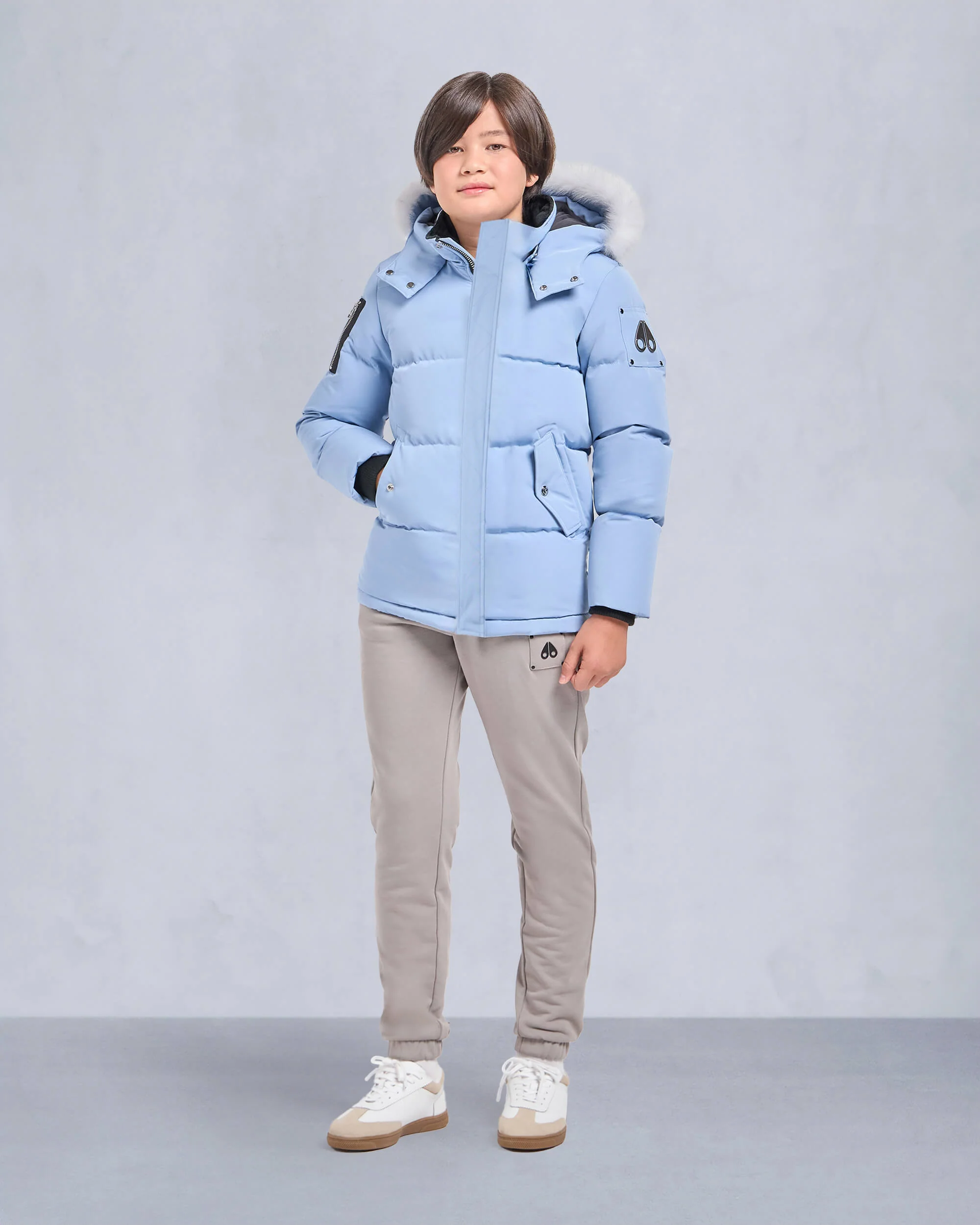 KIDS UNISEX ORIGINAL SHEARLING TRIM 3Q JACKET