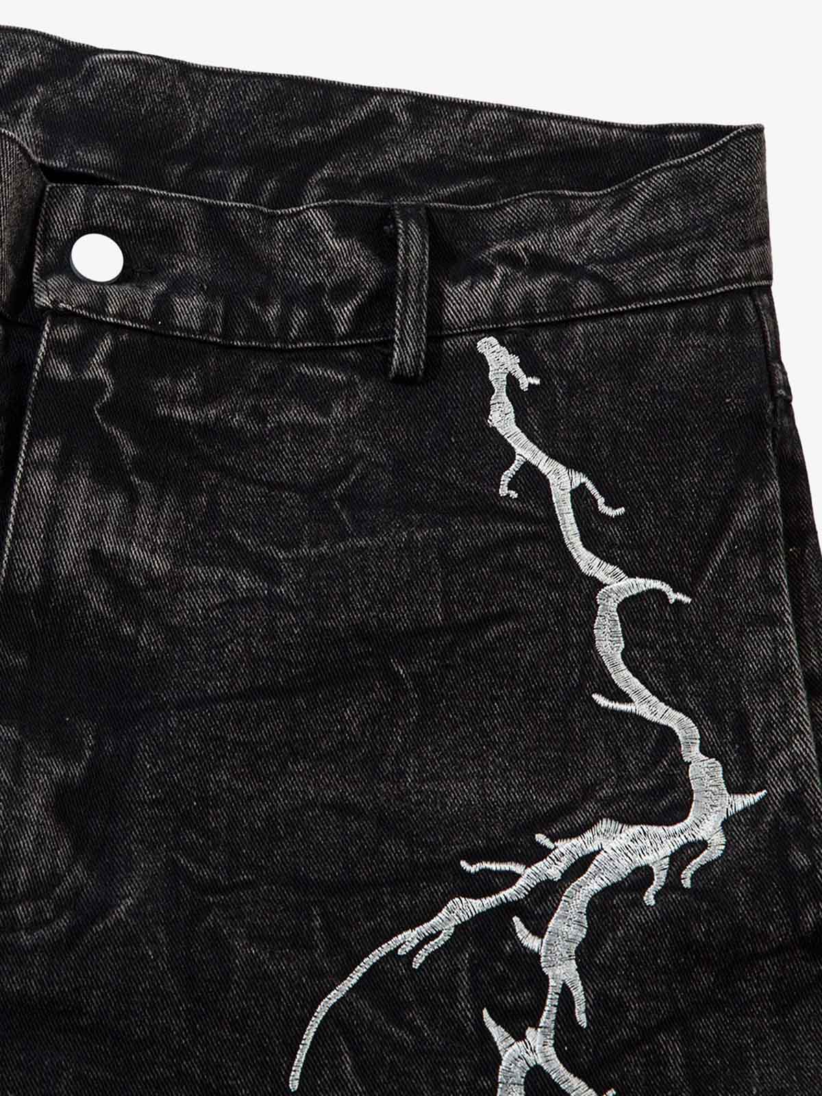 Thesupermade High Street Hip-hop Distressed Washed Jeans - 2185