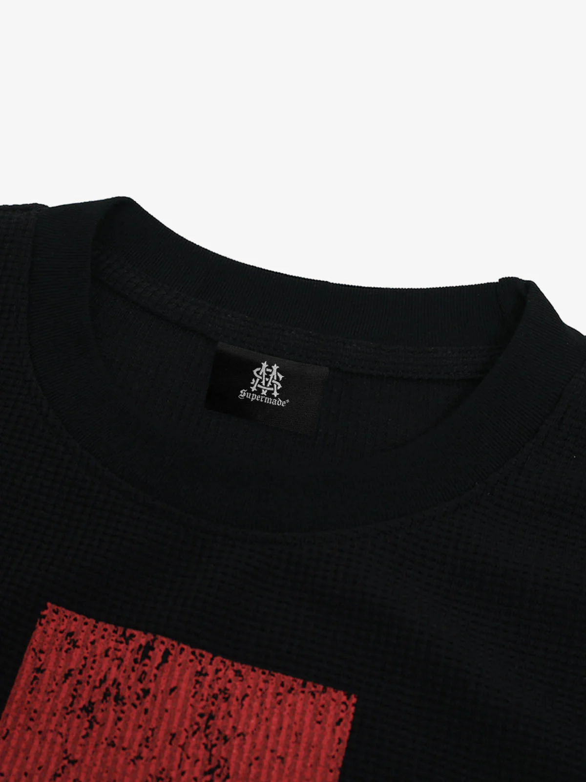 Street Cross Lettering Print Long-Sleeved T-Shirt