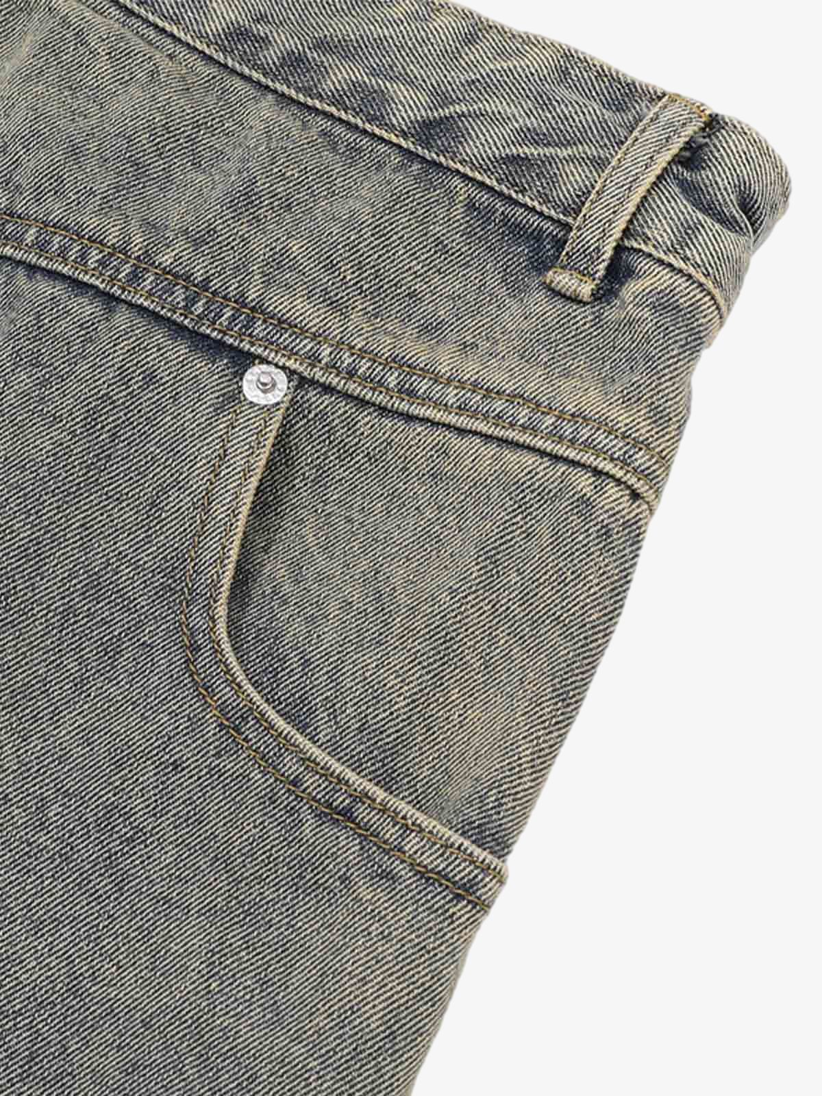 Denim Distressed Ripped Suit - 2460