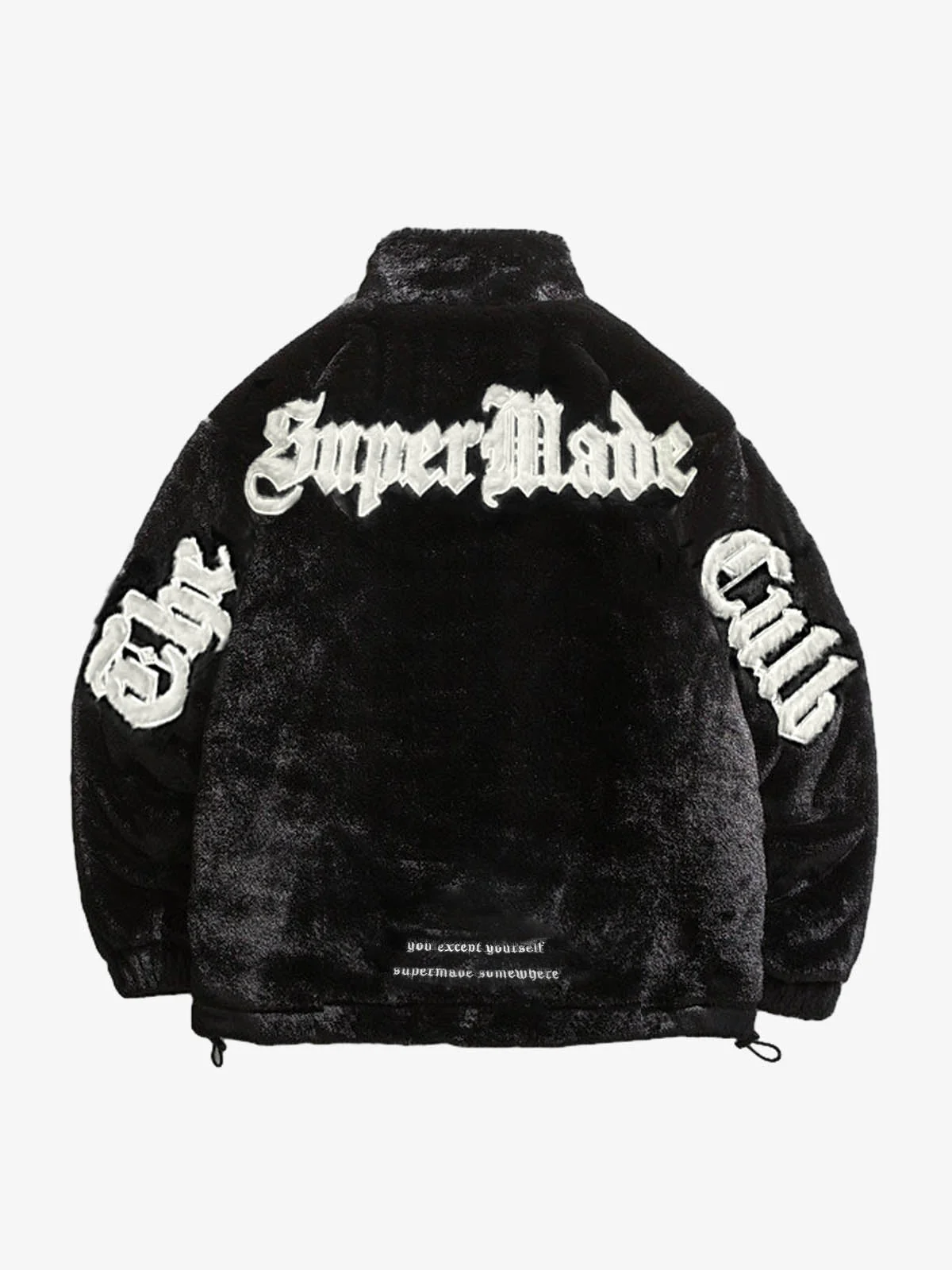 Thesupermade Street Letter Embroidered Fleece Jacket - 1838