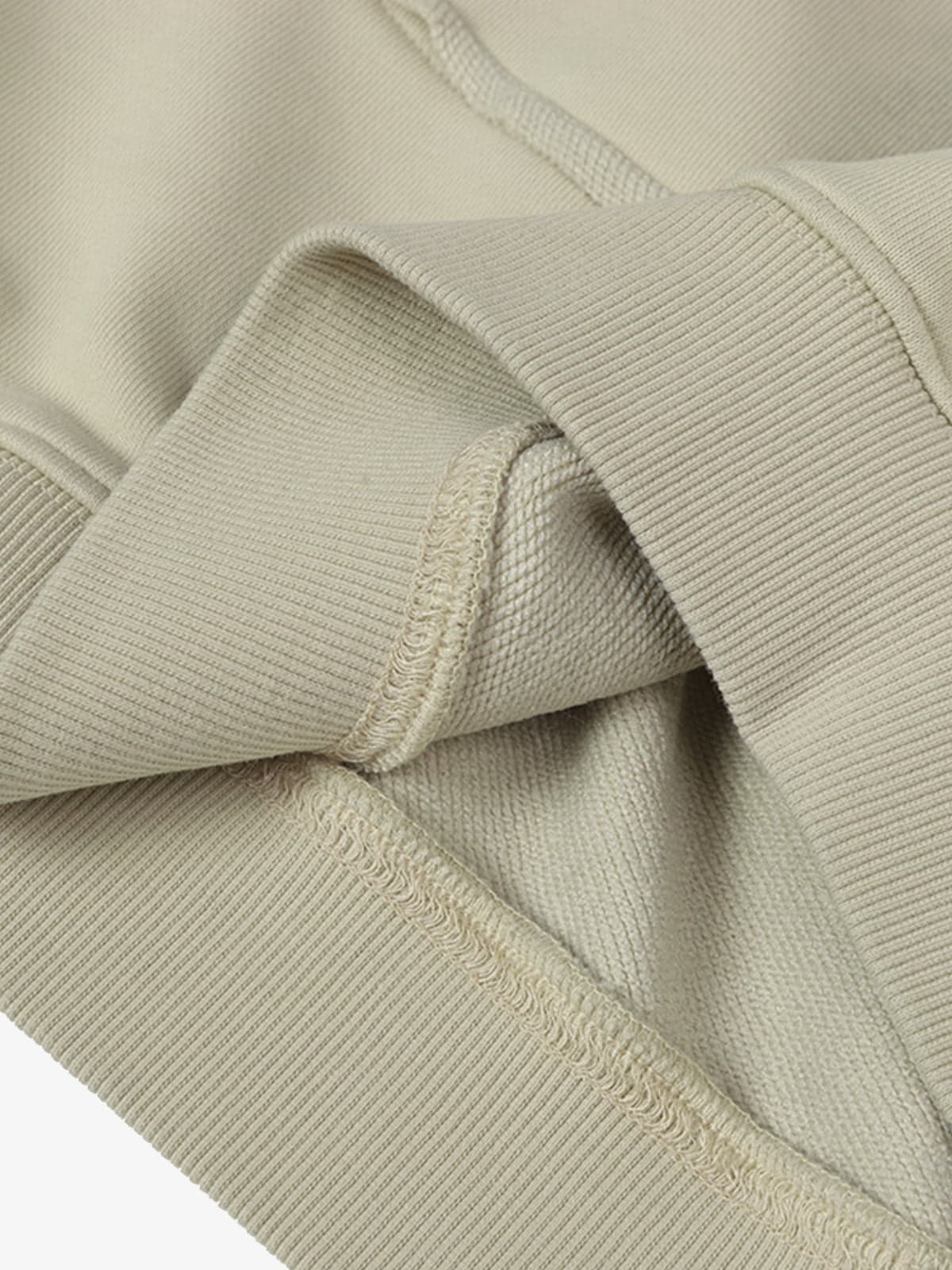 Hip-Hop Wasteland Ink-Dyed Raw Edge Hoodie