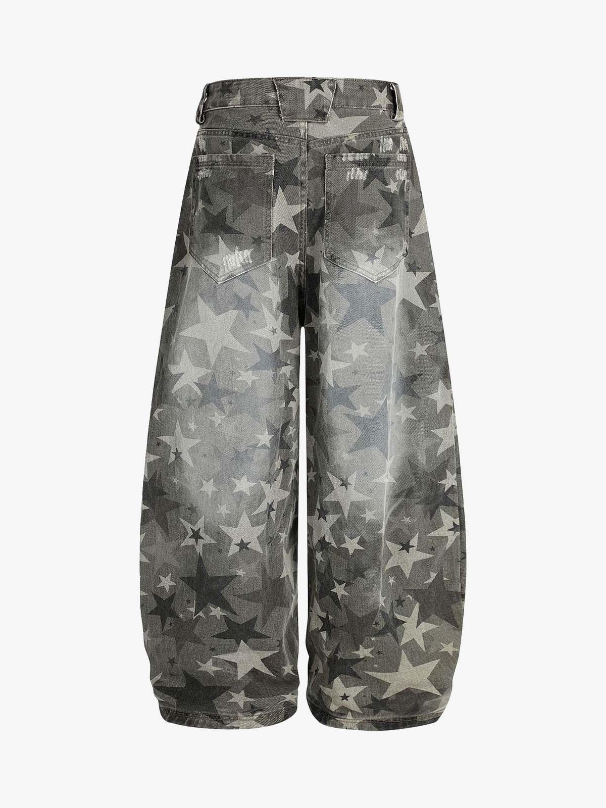 Camouflage Machete RO Star Wide-Leg Jeans