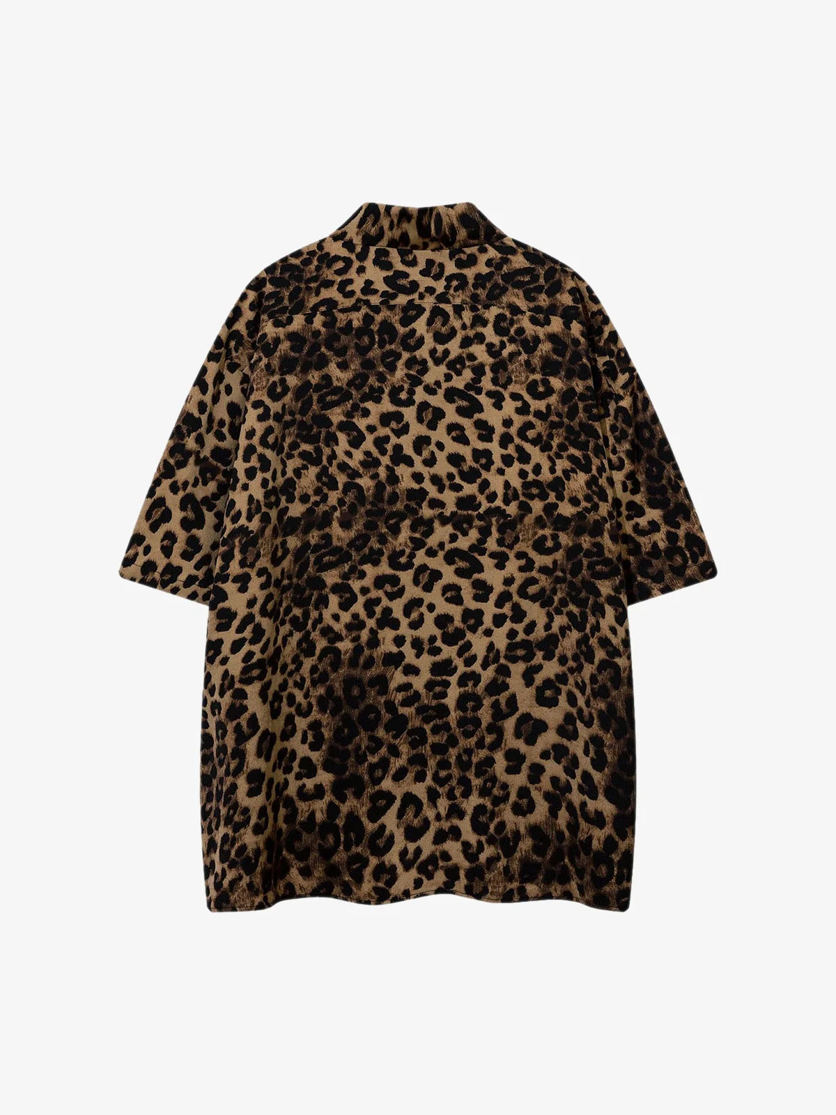 Vintage Wild Leopard Print Button-Up Shirt - 2017