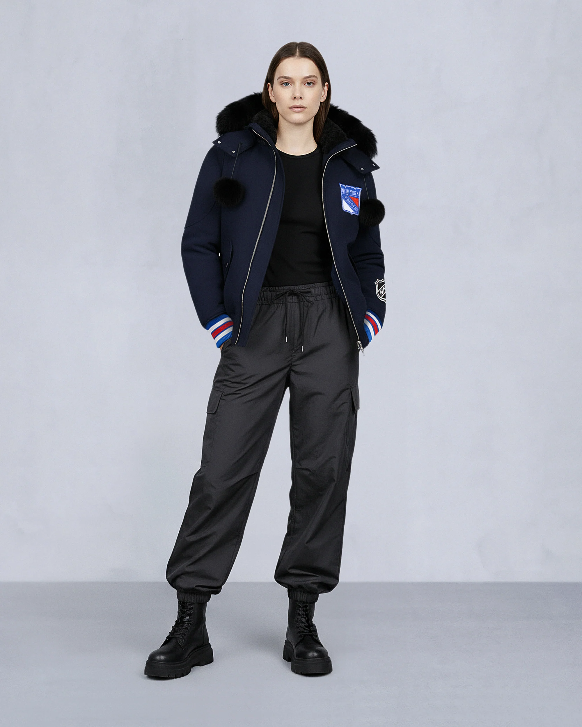 NHL X MOOSE KNUCKLES RANGERS BOMBER JACKET