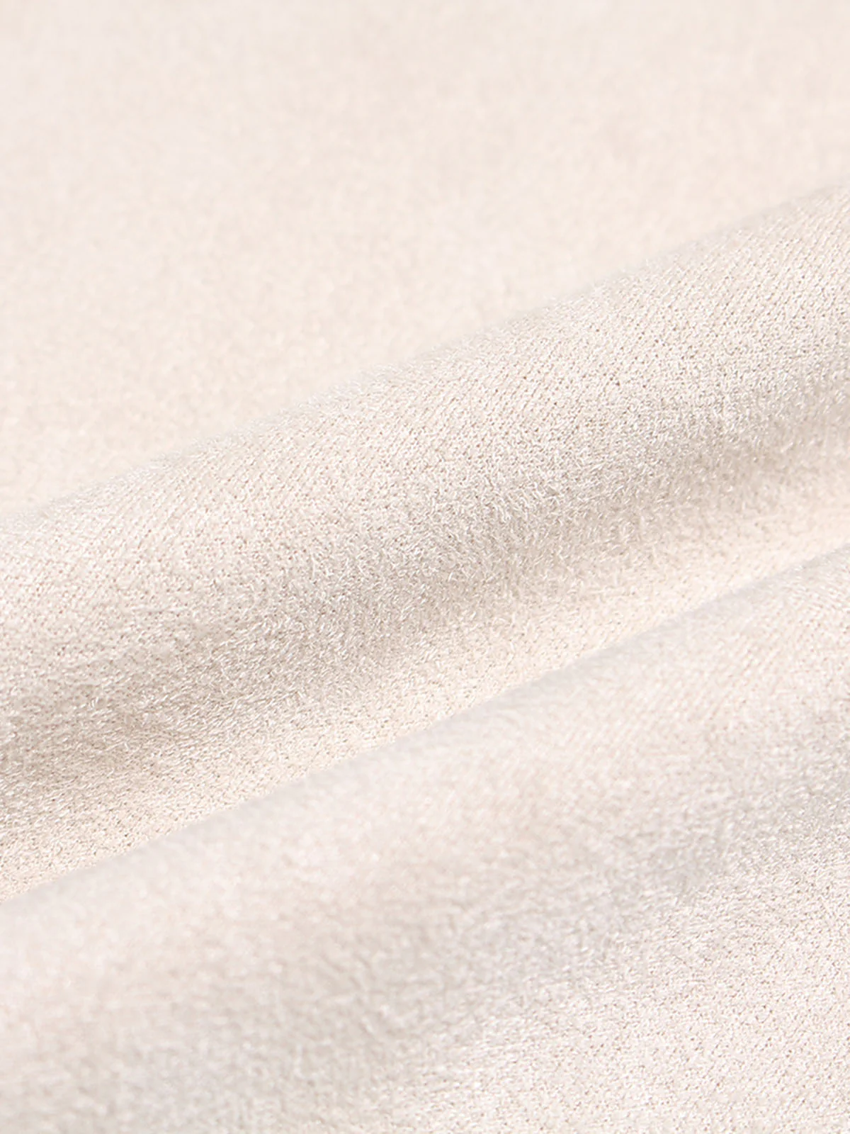 Metallic Print Suede Crew Neck T-Shirt