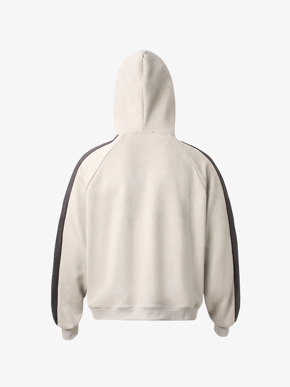 Suede Foam Letter Patchwork Zipper Shorts Jacket