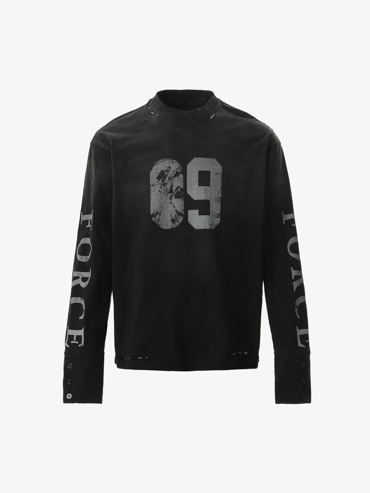 Distressed NO. 09 Long Sleeve T-Shirt