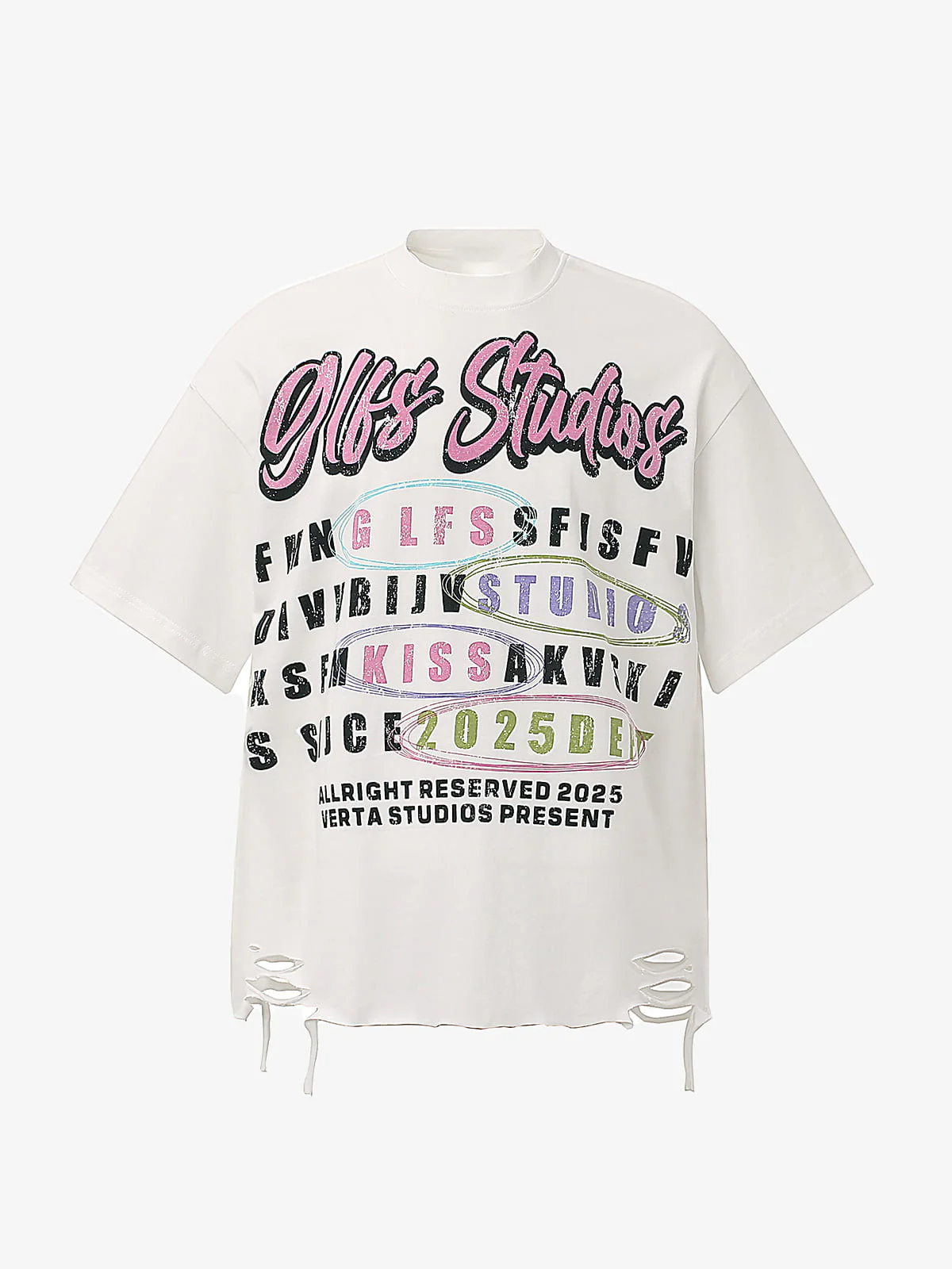 Retro Letter Graphic T-Shirt