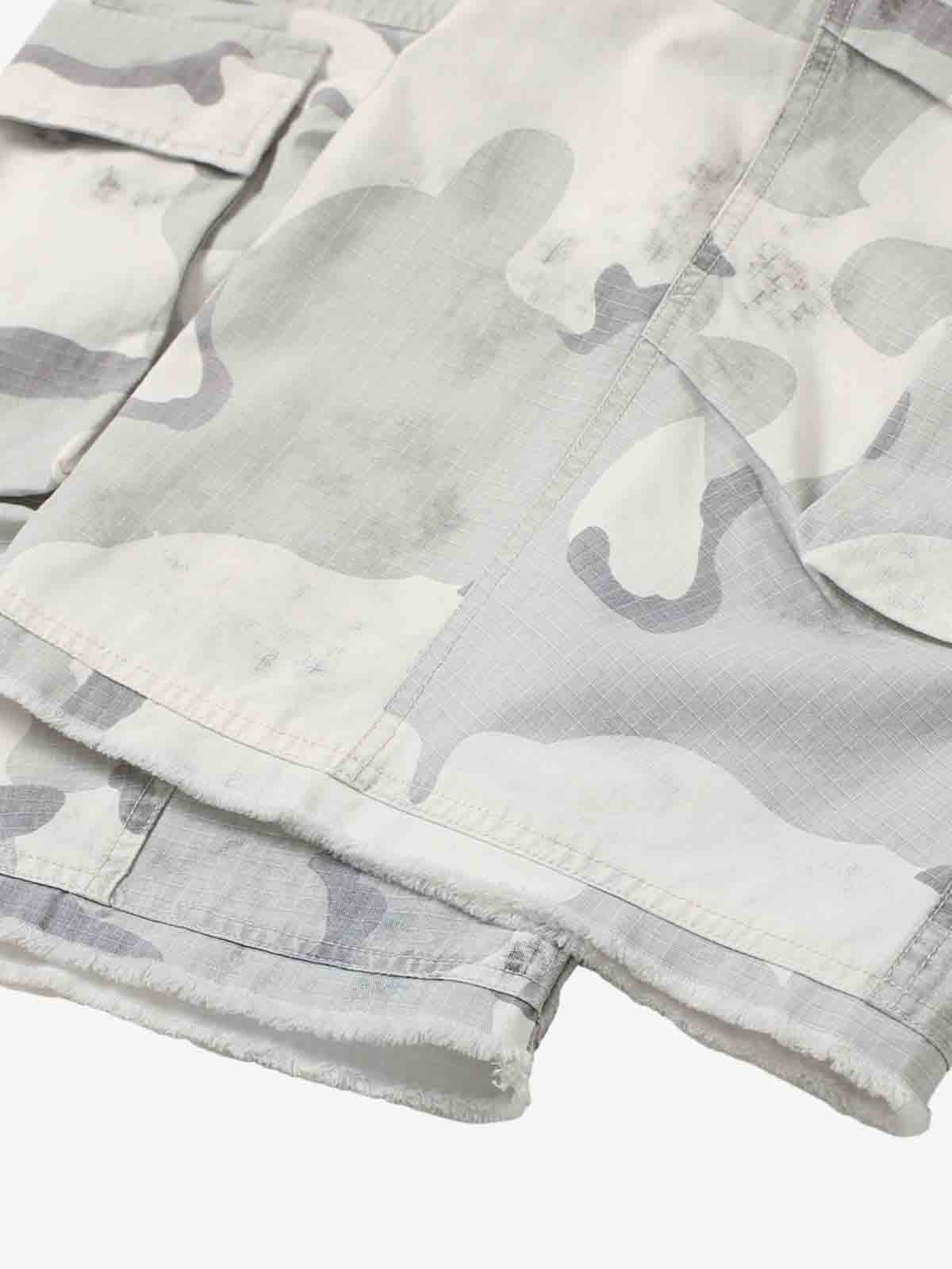 Camouflage Multi-Pocket Cargo Shorts