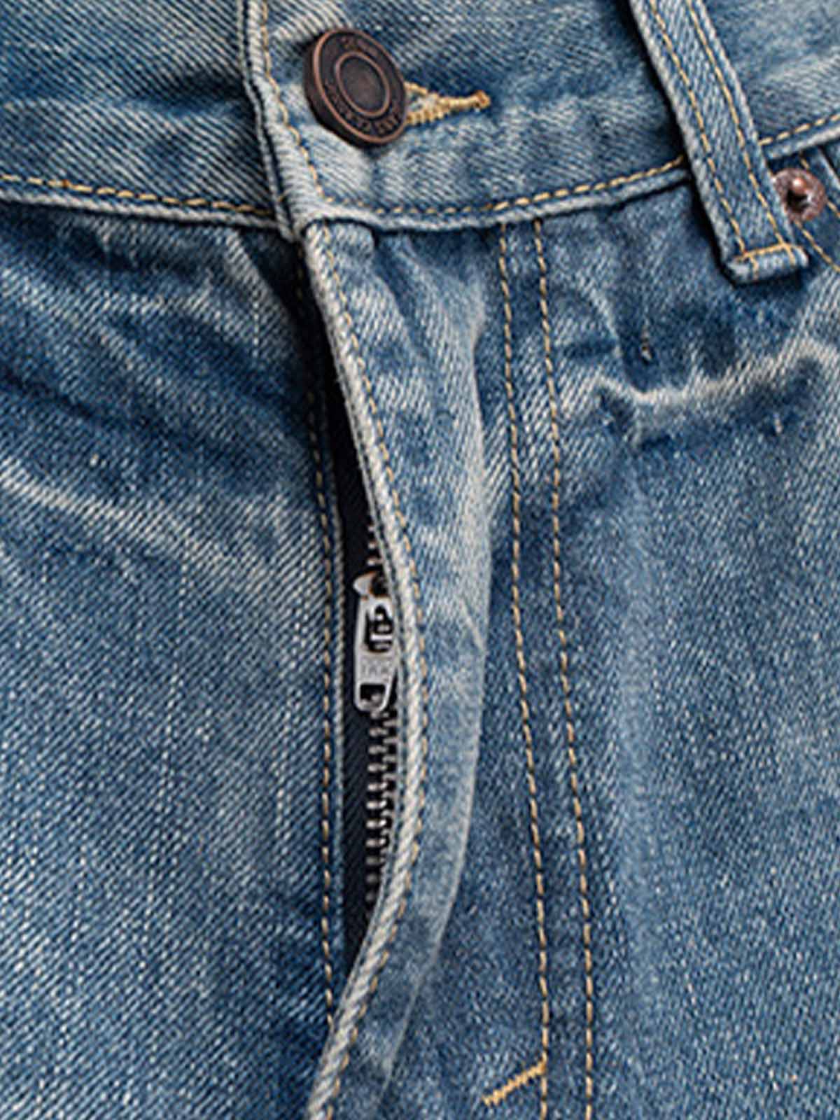 Washed Whitened Flared Jeans