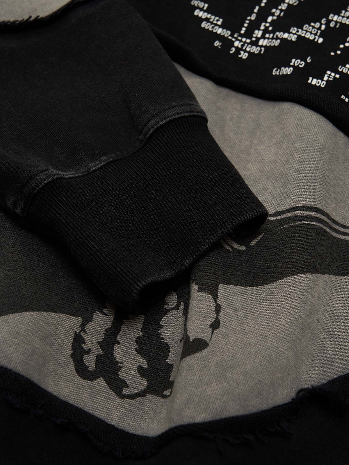 Distressed Electronic Exorcist Print Hoodie