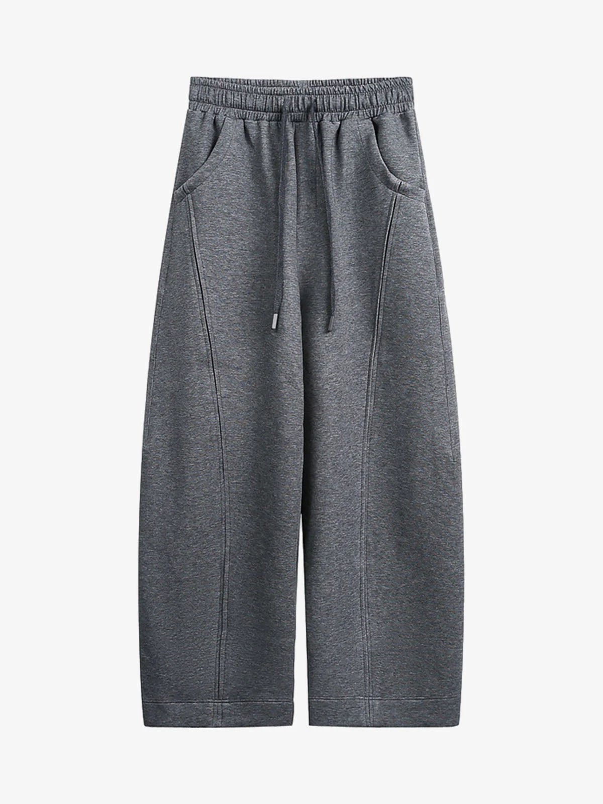 Deconstructed Split Drawstring Casual Sweatpants
