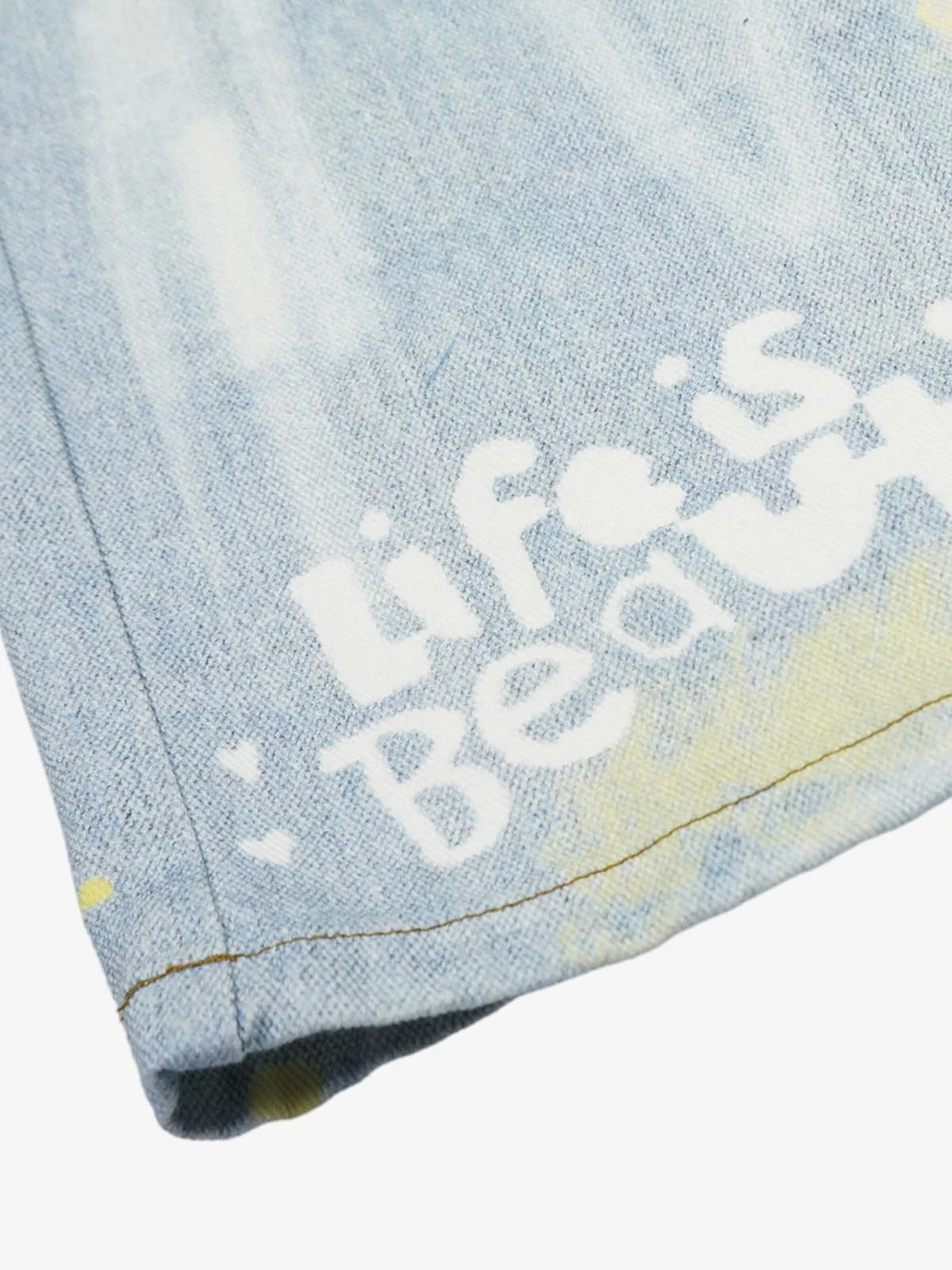 Retro Spray Graffiti Fun Straight Jeans - 2448