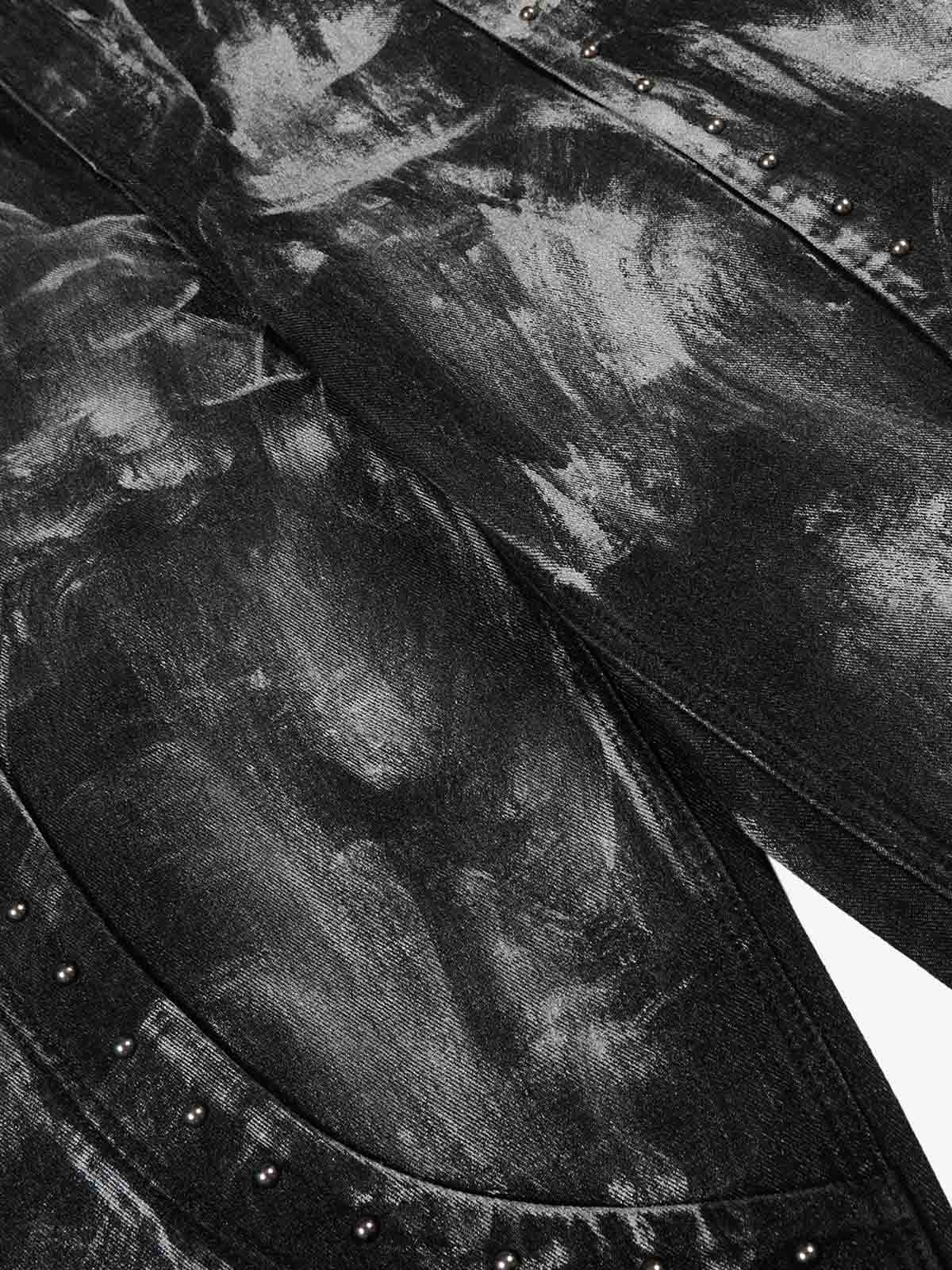 Street Heavy Deconstructed Painted Jeans