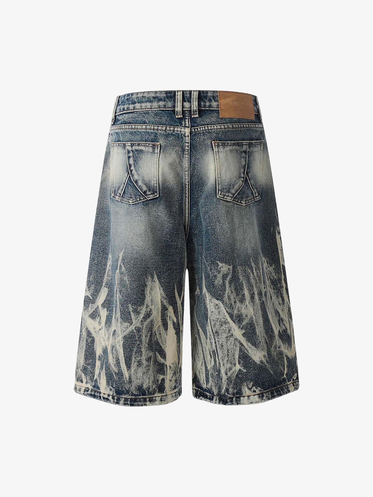 Retro Spray Monkey Washed Baggy Jorts - 2532