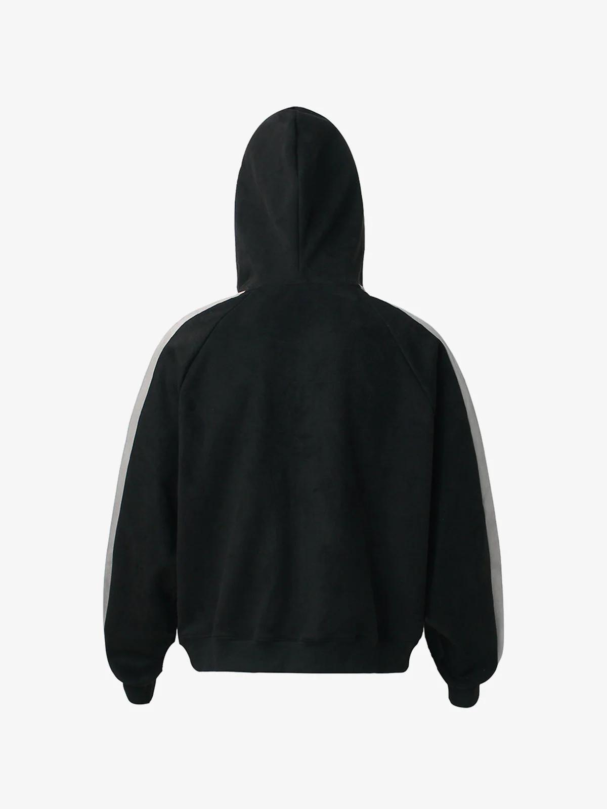 Suede Foam Letter Patchwork Zipper Shorts Jacket