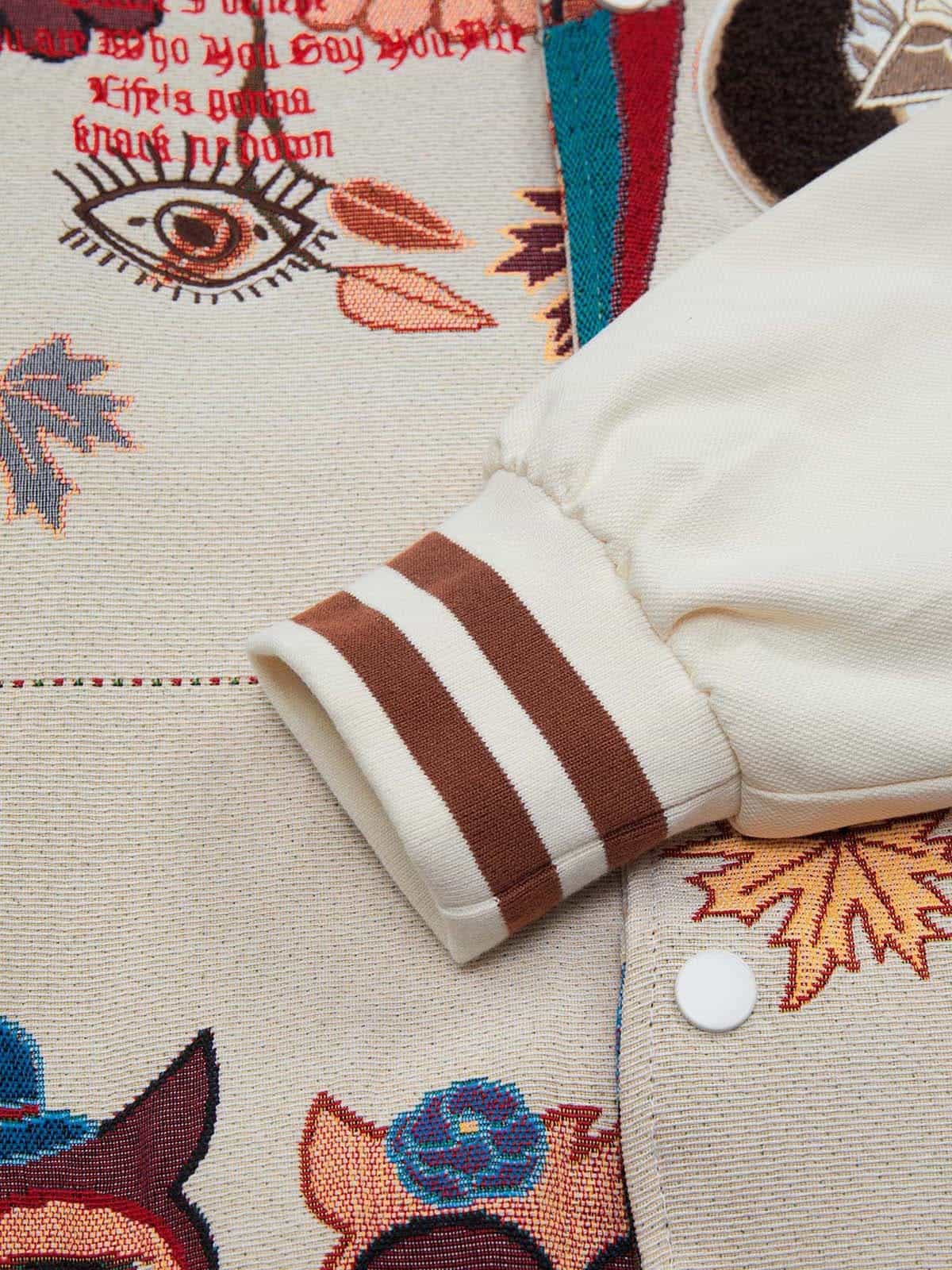 Thesupermade Owl Patch Embroidered Baseball Jersey - 2472