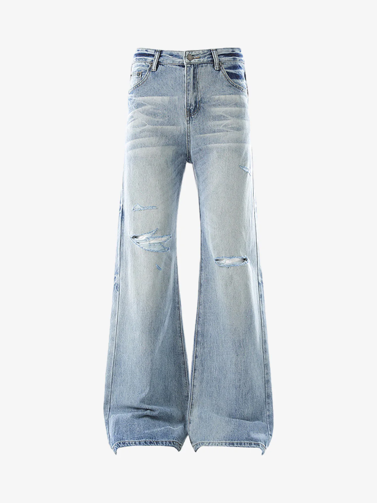 Denim Ripped Washed Distressed Jeans - 2503