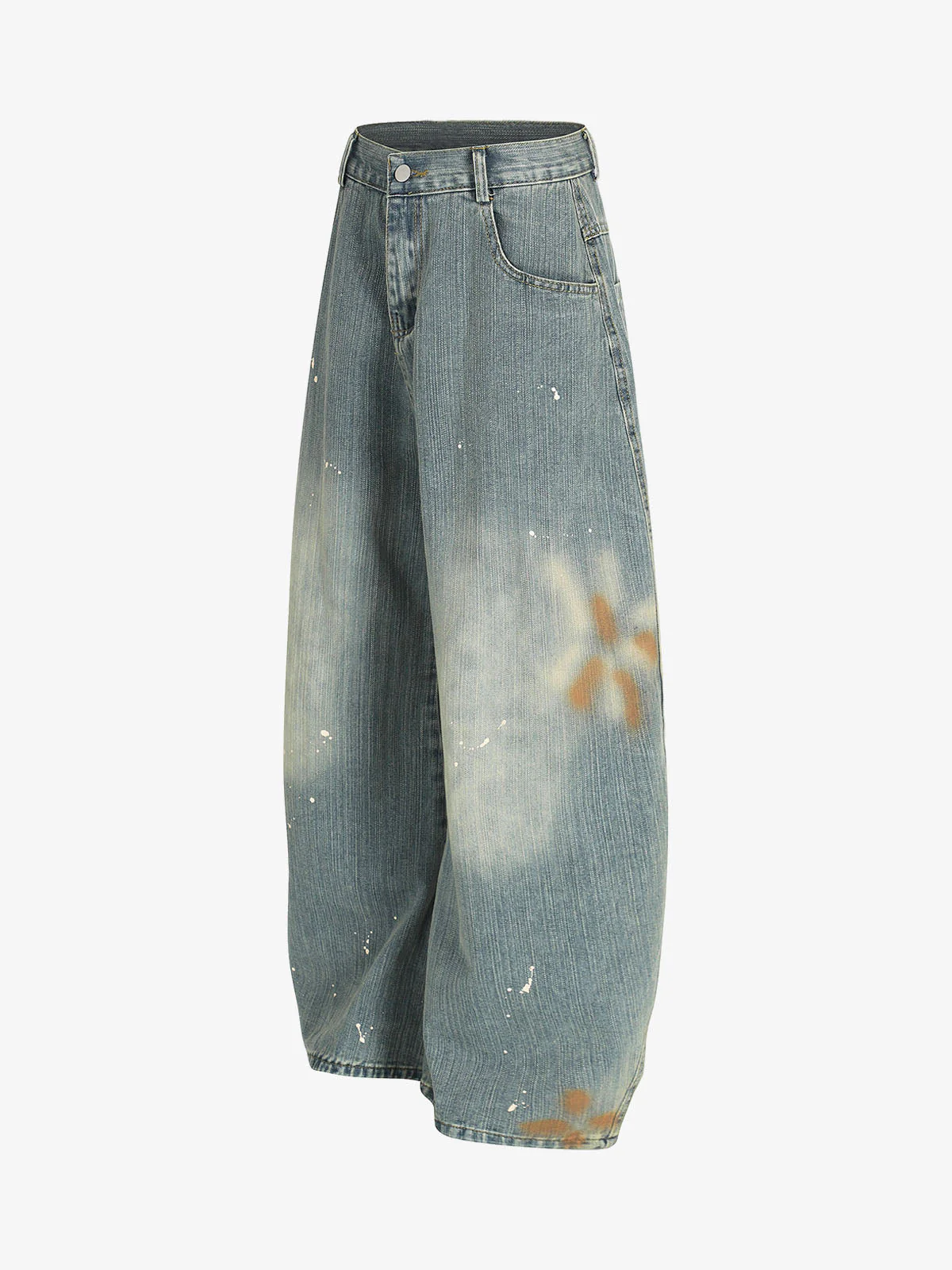 Washed Slub Machete Dye Jeans