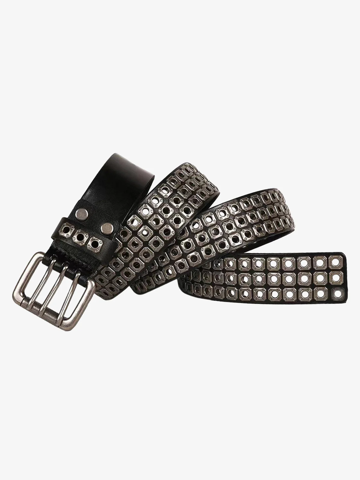 Gothic Dark Style Hollow Rivet Punk Belt - 1993