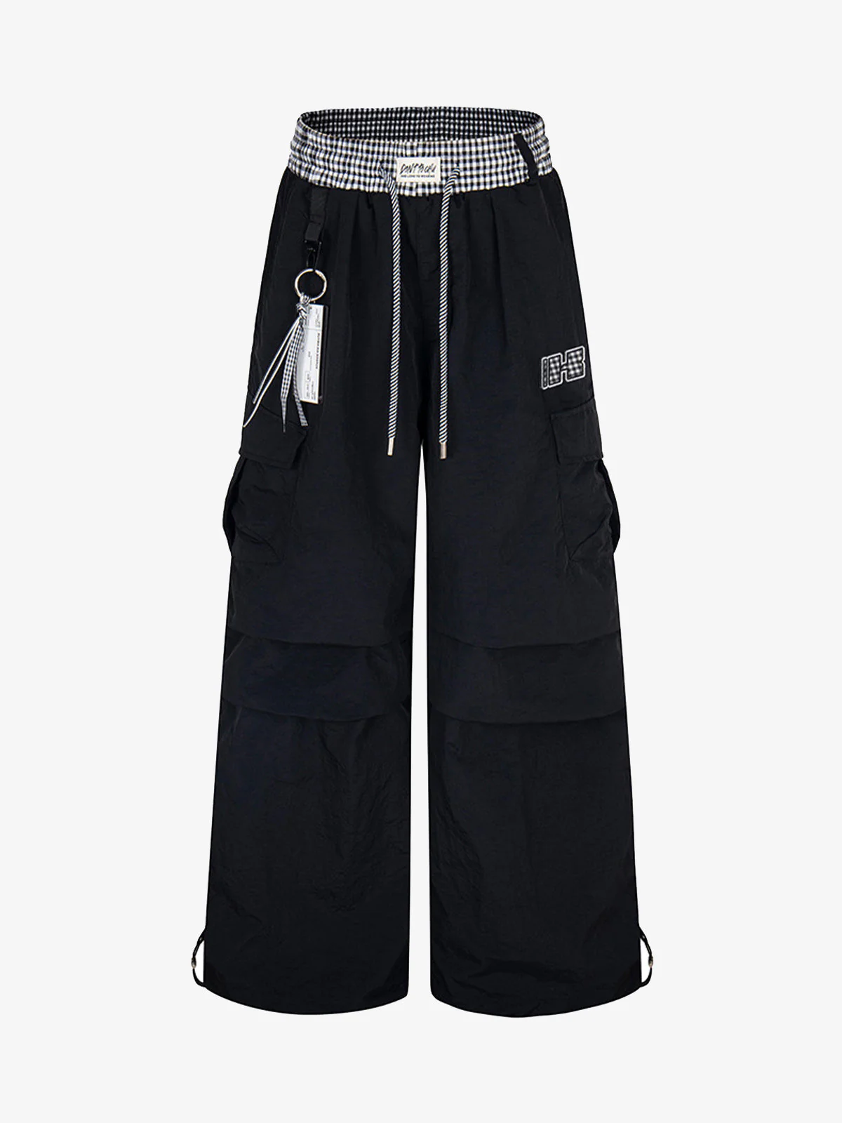 Double Waist Drawstring Baggy Cargo Pants