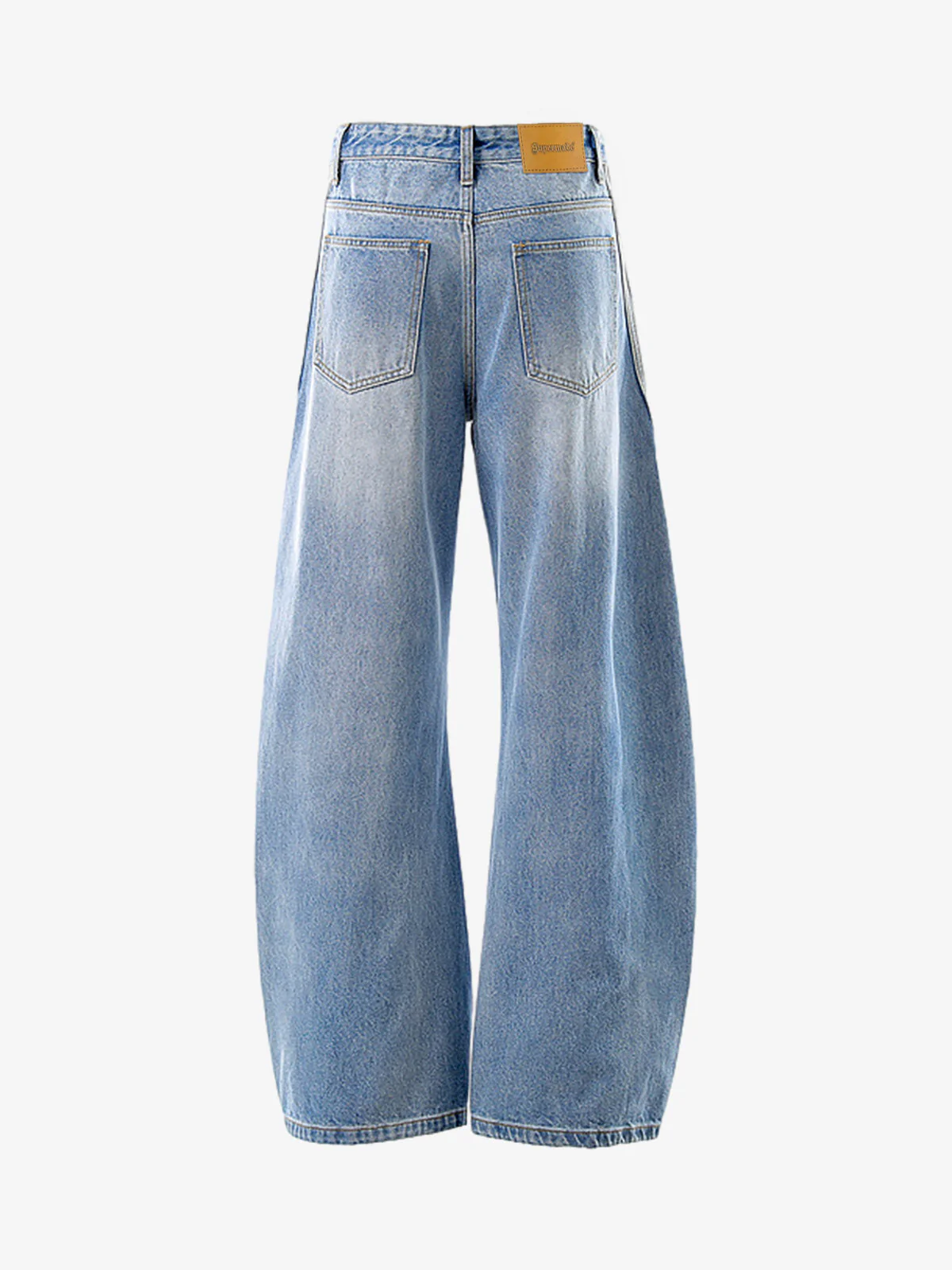 Washed Side Stripe Machete Jeans
