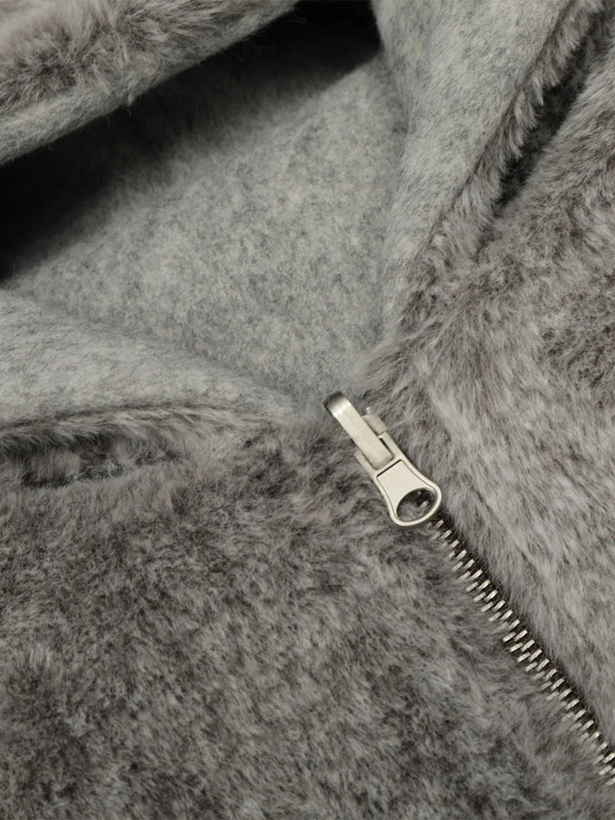 Retro Reversible Fleece Lined Zip-up Hooded Jacket