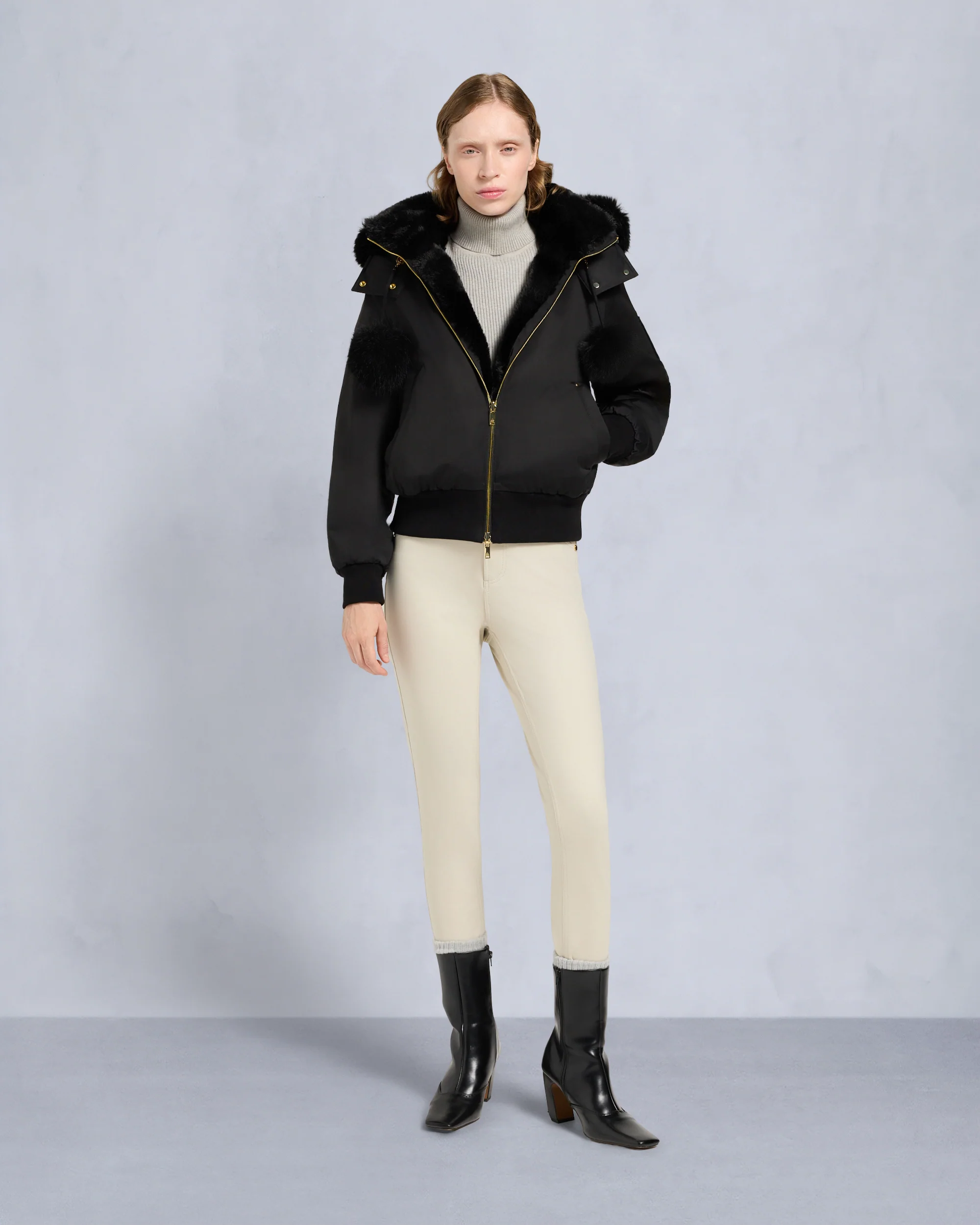 GOLD SERIES ORIGINAL SATIN DEBBIE BOMBER JACKET