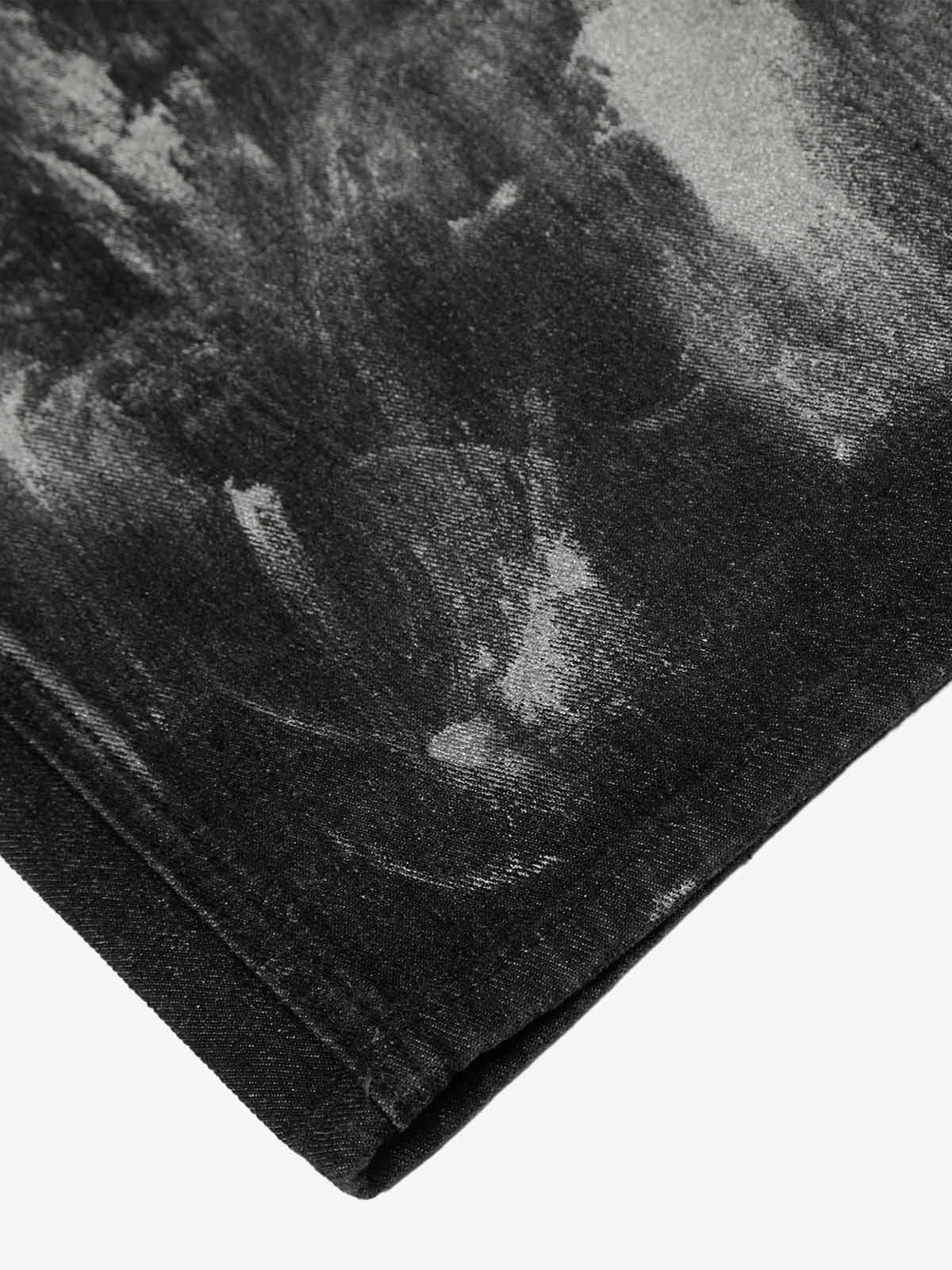 Street Heavy Deconstructed Painted Jeans