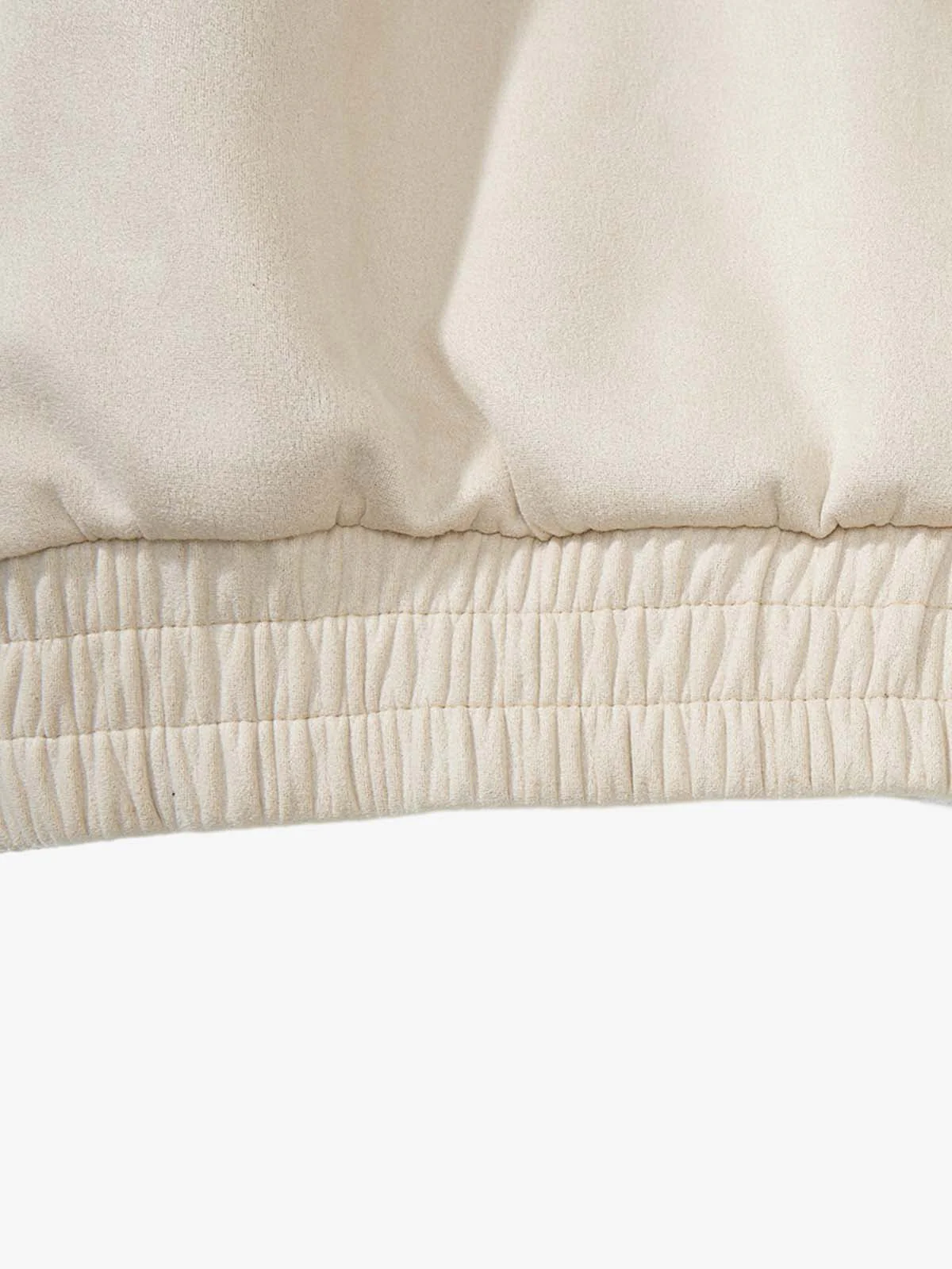 Faux Fur Collar Fleece-Lined Utility Zip-Up Jacket