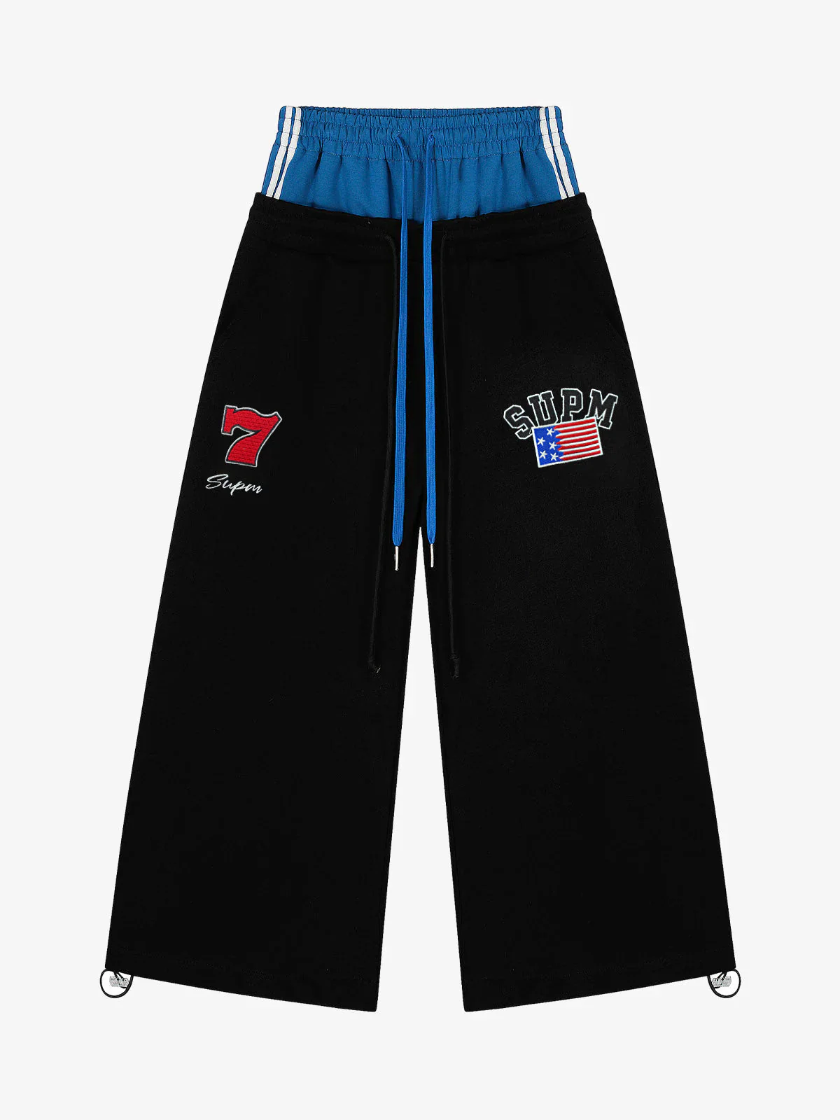 Vintage Paratrooper Layered Look Sweatpants - 2556