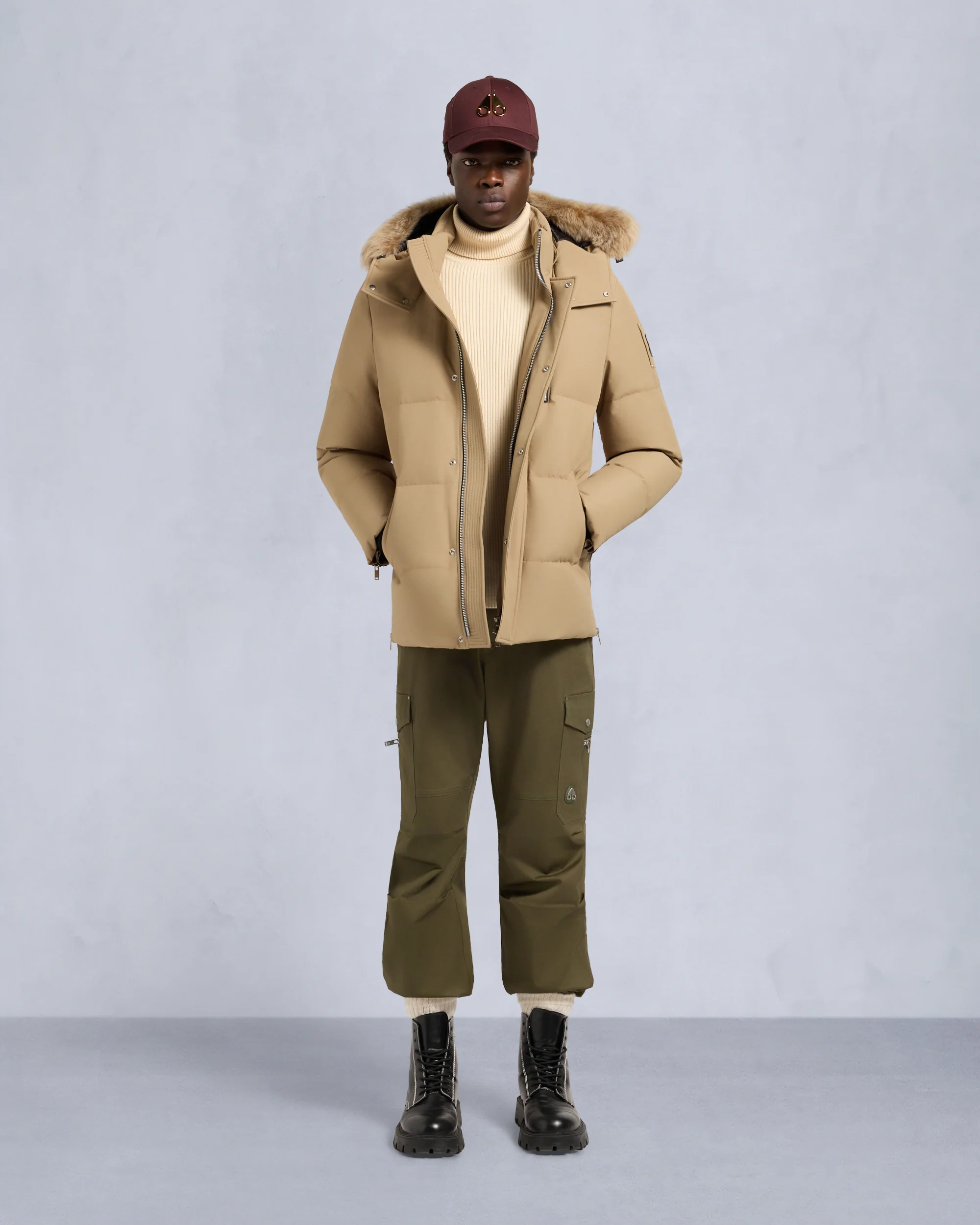 CLOUD SHEARLING TRIM 3Q JACKET