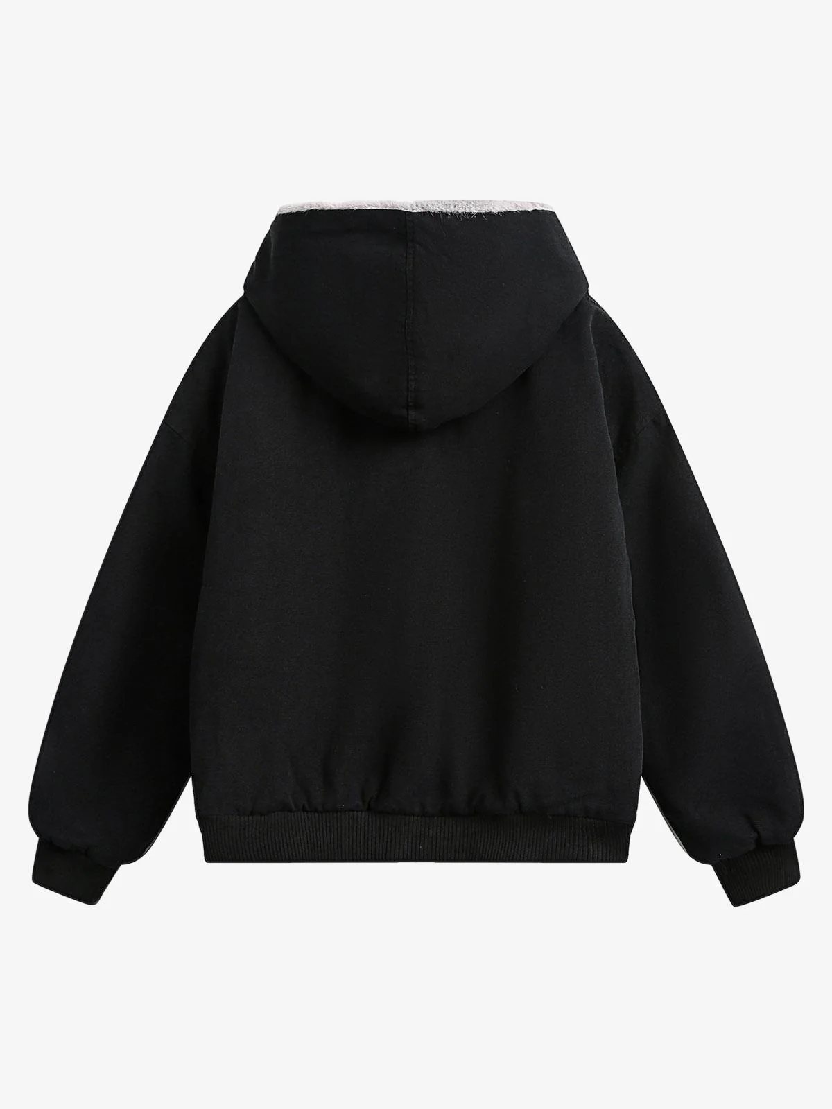 Thesupermade Fur Hooded Zip Up Quilted Jacket - 2510