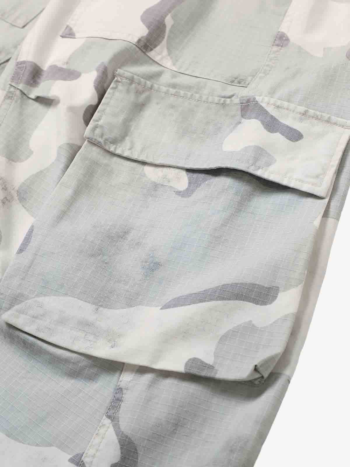 Camouflage Multi-Pocket Cargo Shorts