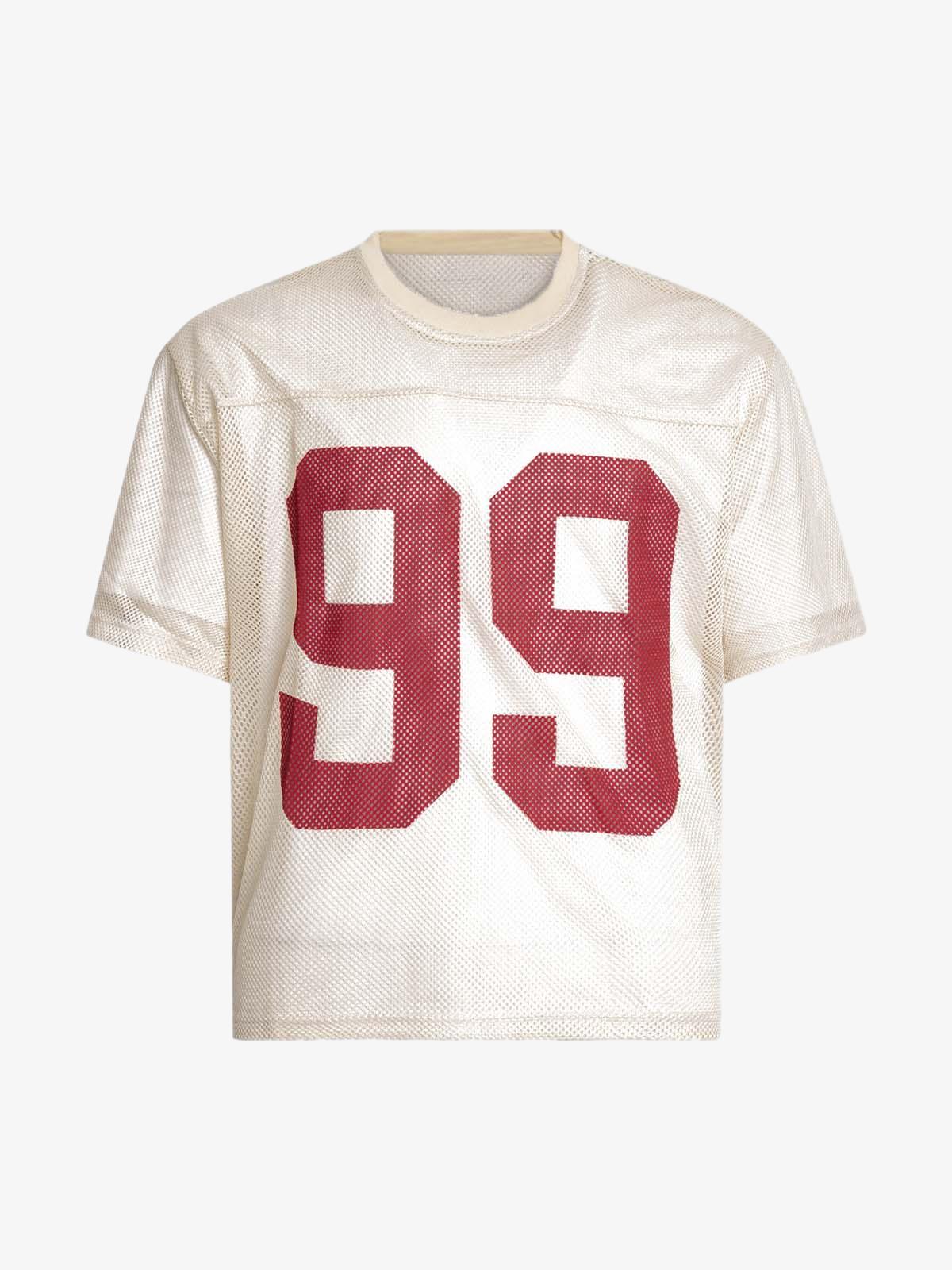 Jersey Mesh Short-Sleeve T-shirt - 2428