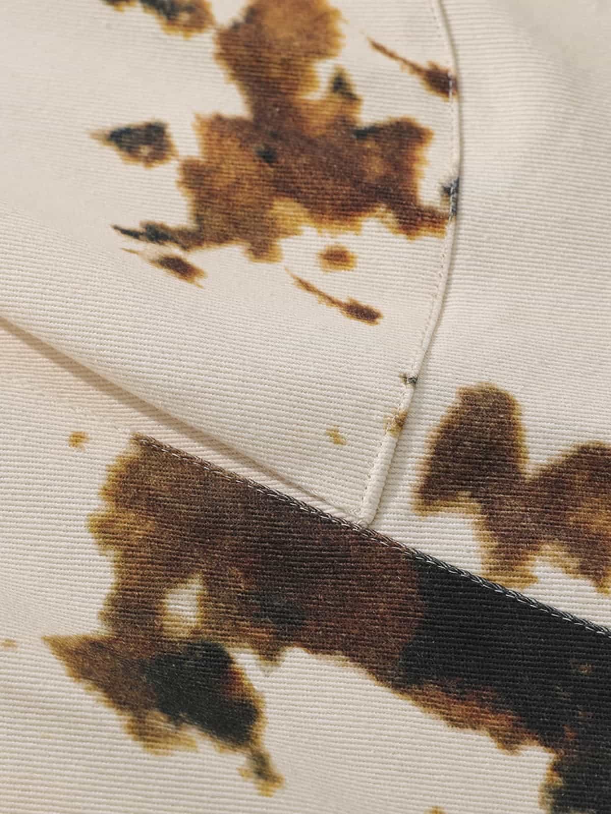 Retro Ink Splash Tie-Dye Barrel Jeans