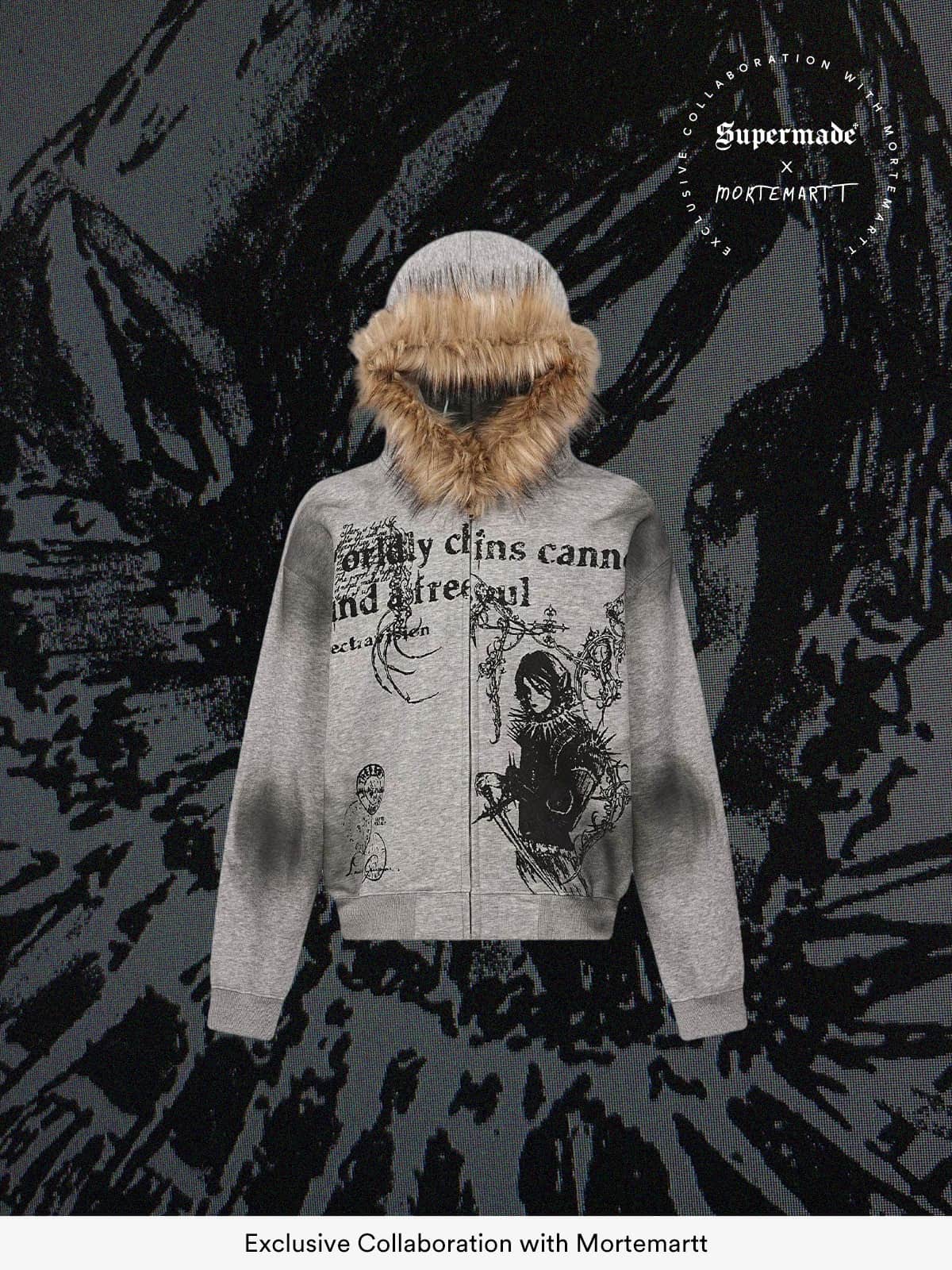 Supermade × Mortemartt Graphic Hooded Jacket- 2279