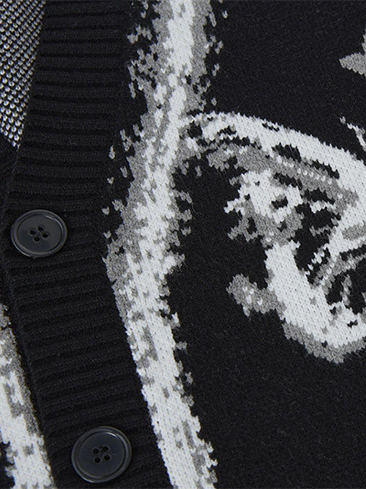 Retro Butterfly Gradient Knit Cardigan Sweater