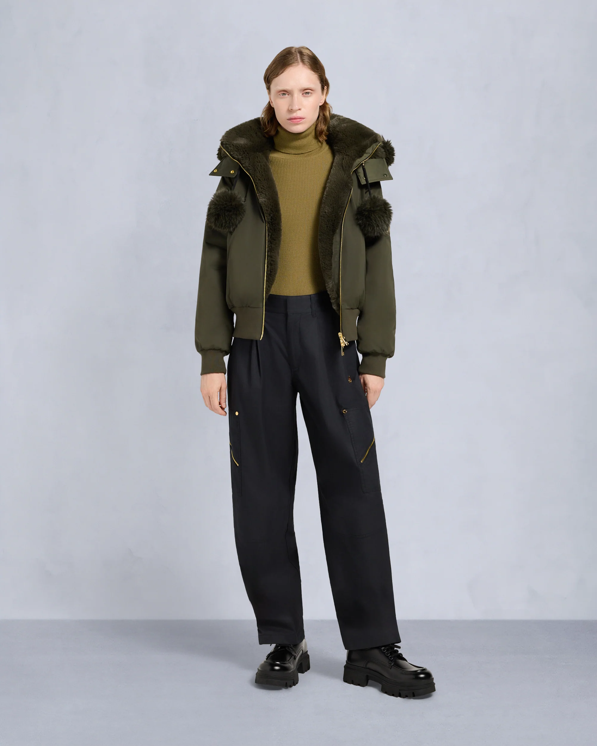 GOLD SERIES ORIGINAL SATIN DEBBIE BOMBER JACKET