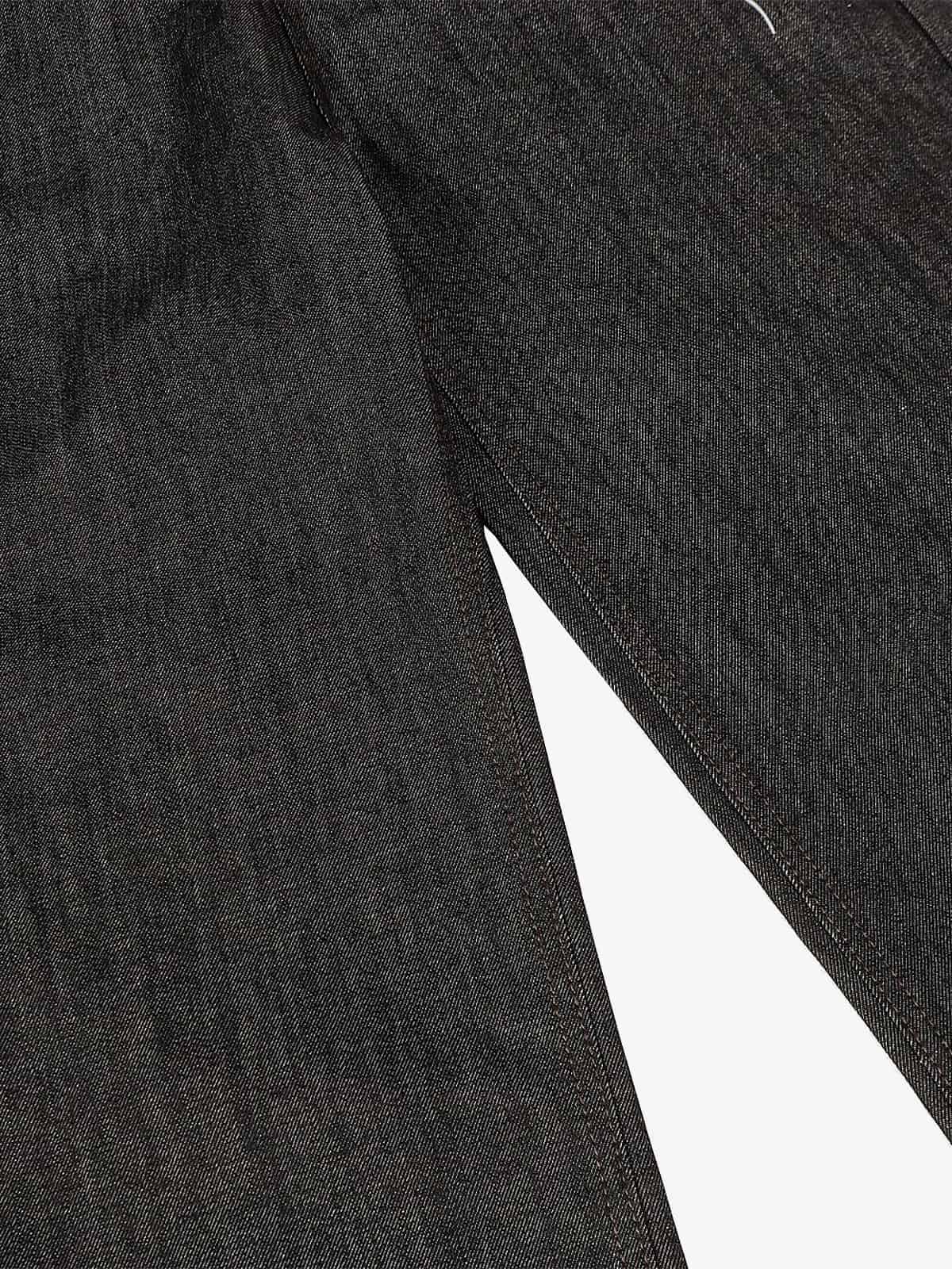 Denim Street Dark Snake Embroidery Baggy Jeans