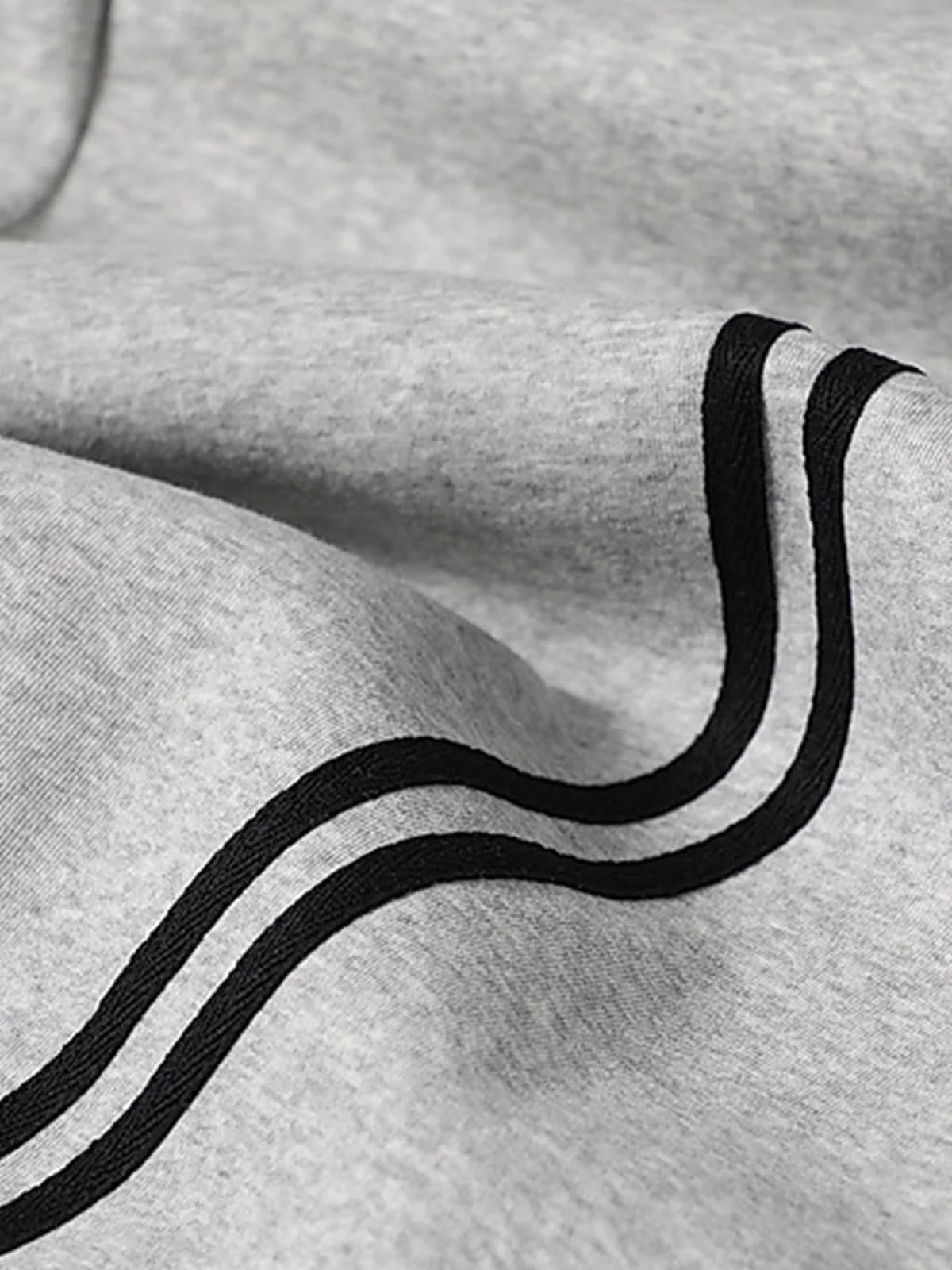 Cotton Web Stitching Letter Print Drawstring Barrel Pants