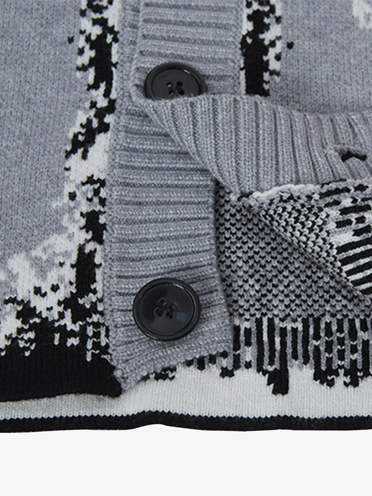 Retro Butterfly Gradient Knit Cardigan Sweater