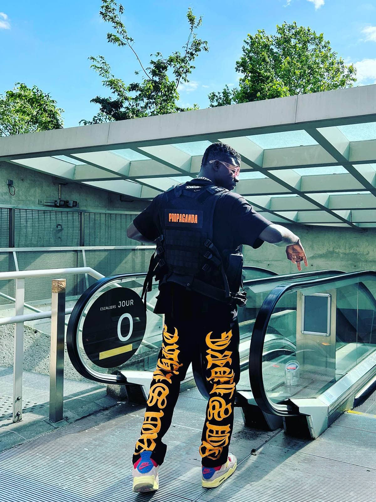 Thesupermade Burning Text Embroidered Letters Jeans -1478