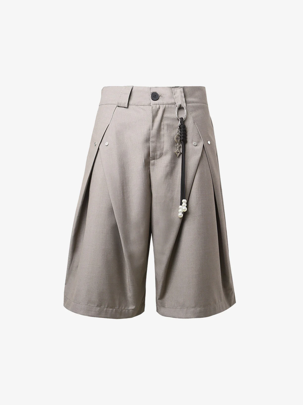 Vintage Deconstructed Pleated Shorts