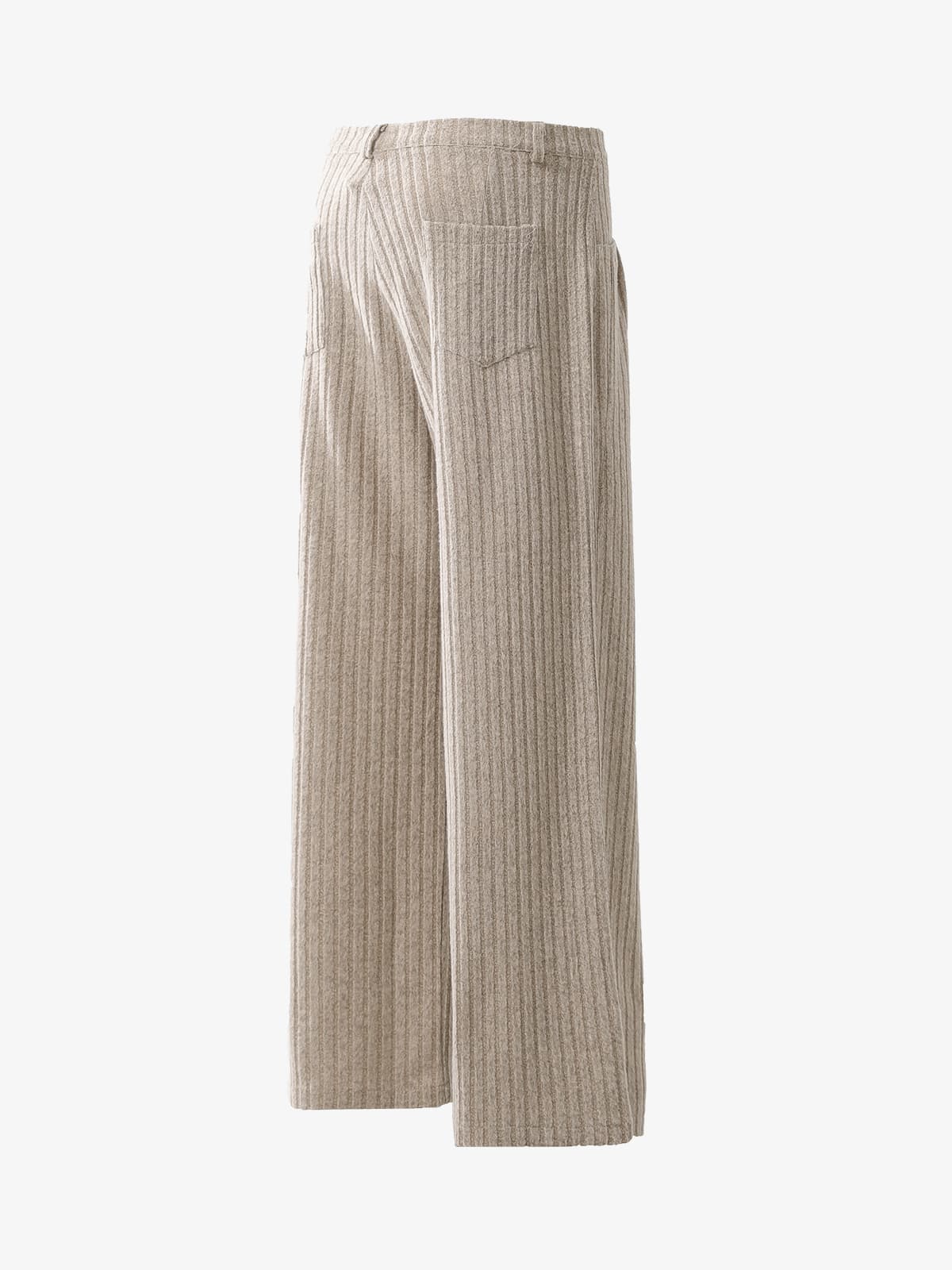 Retro Wool Blend Pleated Baggy Trousers