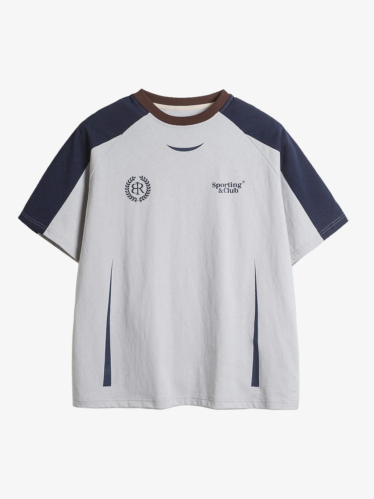 Thesupermade American Retro Patchwork Print T-shirt